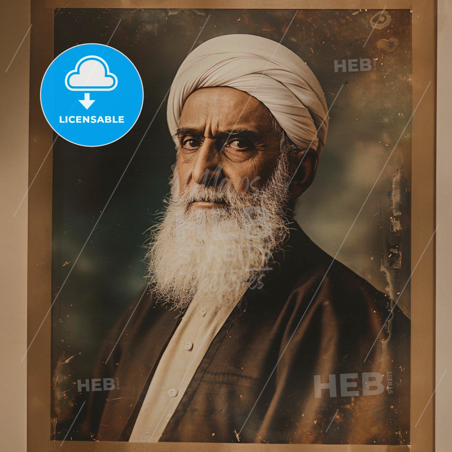 Abdu'l-Bahá, 1844 - 1921, Persian religious leader - A Man With A White Beard