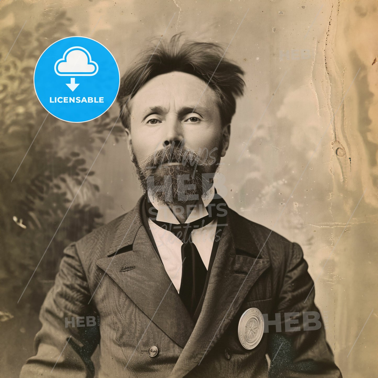 Alexander Scriabin, 1872 - 1915, Russian composer - A Man With A Beard And Mustache