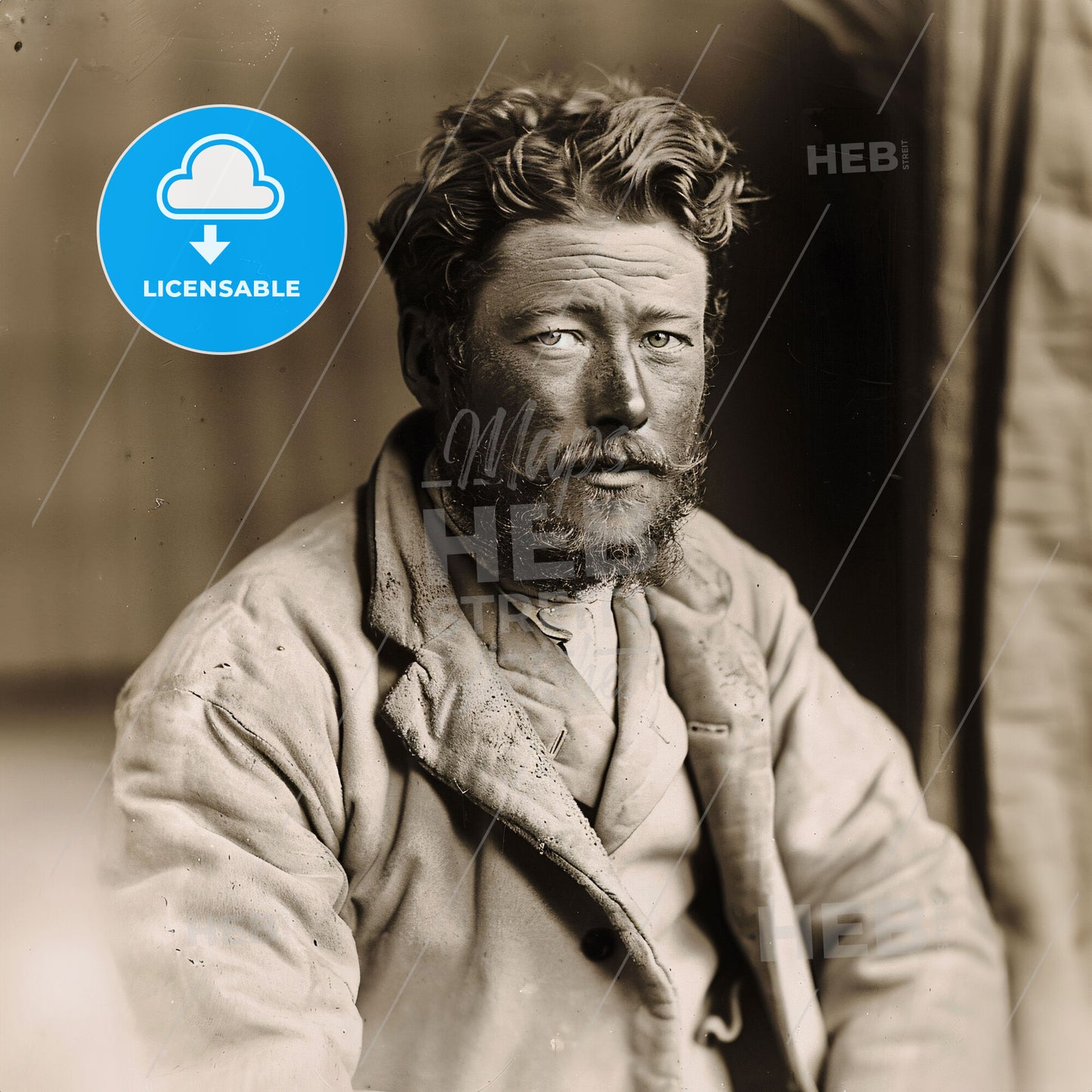 Apsley Cherry-Garrard, 1886 - 1959, British explorer - A Man With A Beard And Mustache