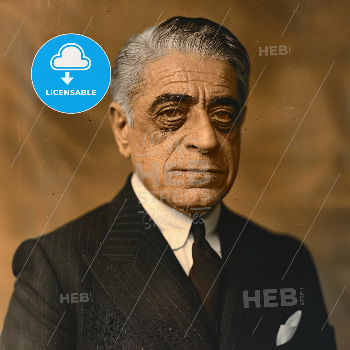 Aristotle Onassis, 1906 - 1975, Greek shipping magnate - A Man In A Suit