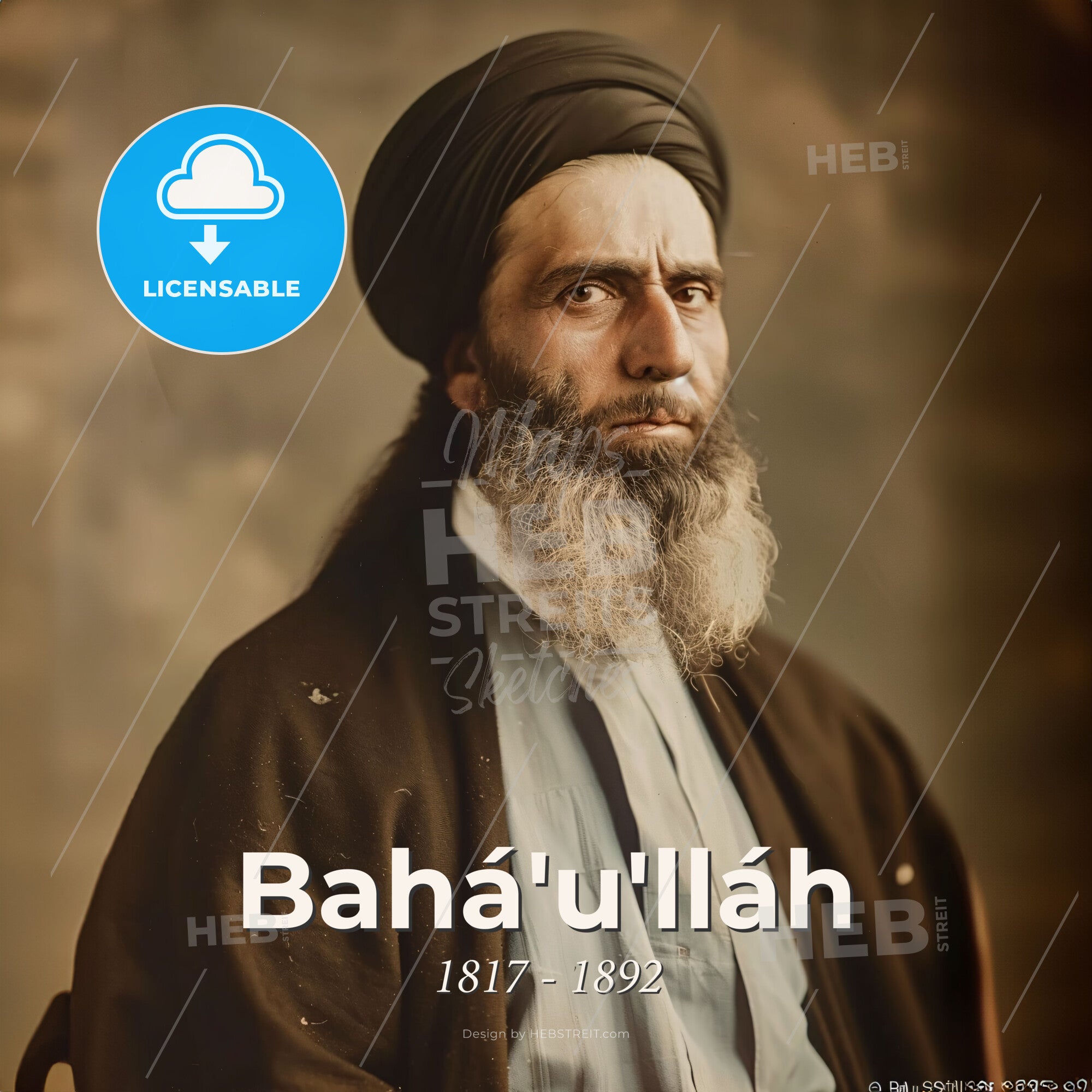 Bah U Ll h 1817 1892 Persian Founder Of The Bah Faith A Man bah-u-ll-h-1817-1892-persian-founder-of-the-bah-faith-a-man