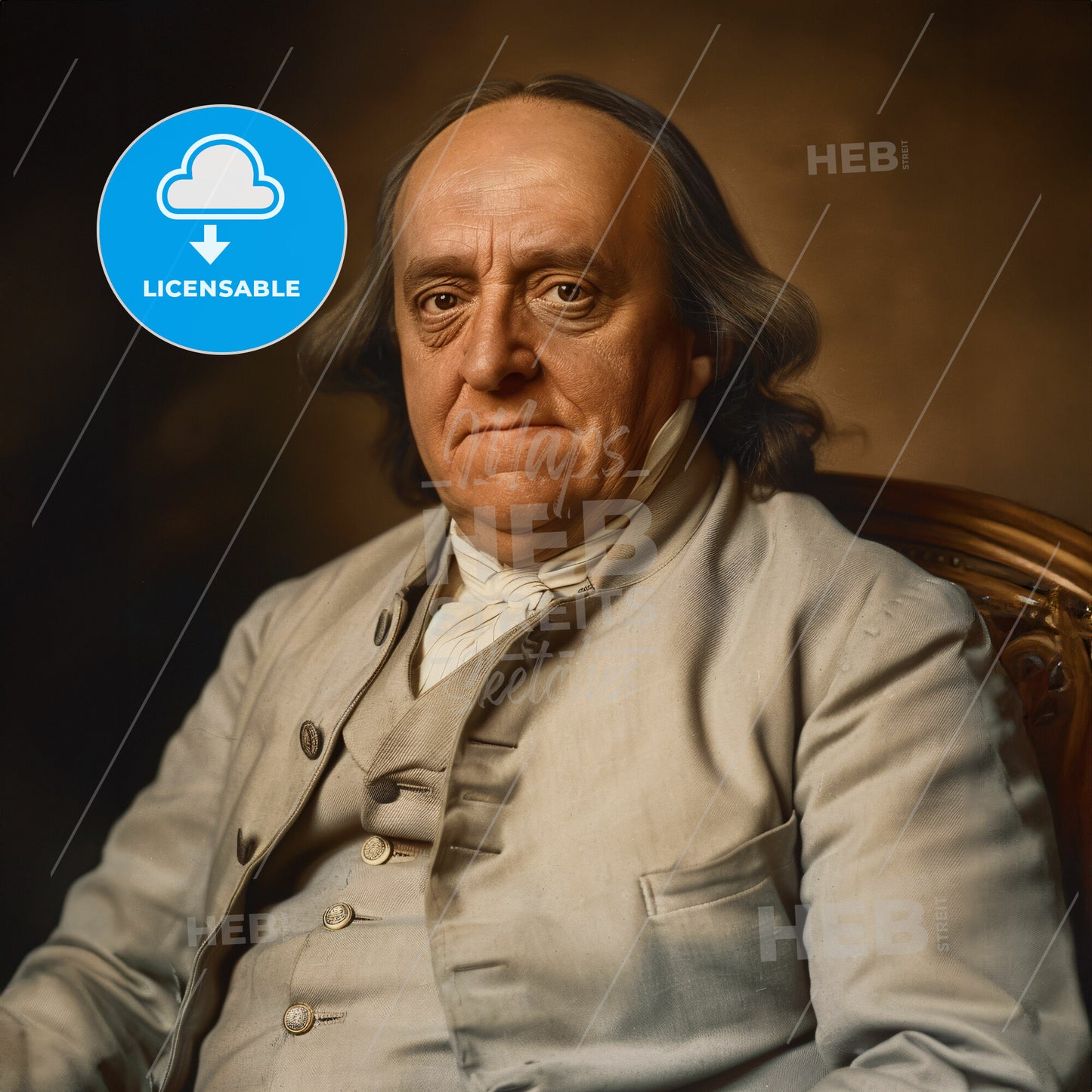 Benjamin Franklin Biaggini, 1916 - 1994, American railway executive - A Man Sitting In A Chair