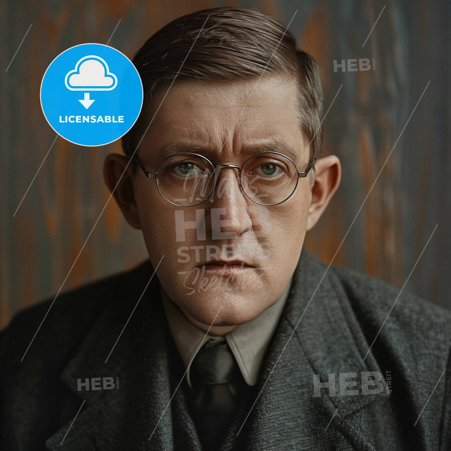 Dmitri Shostakovich, 1906 - 1975, Russian composer - A Man In A Suit And Tie