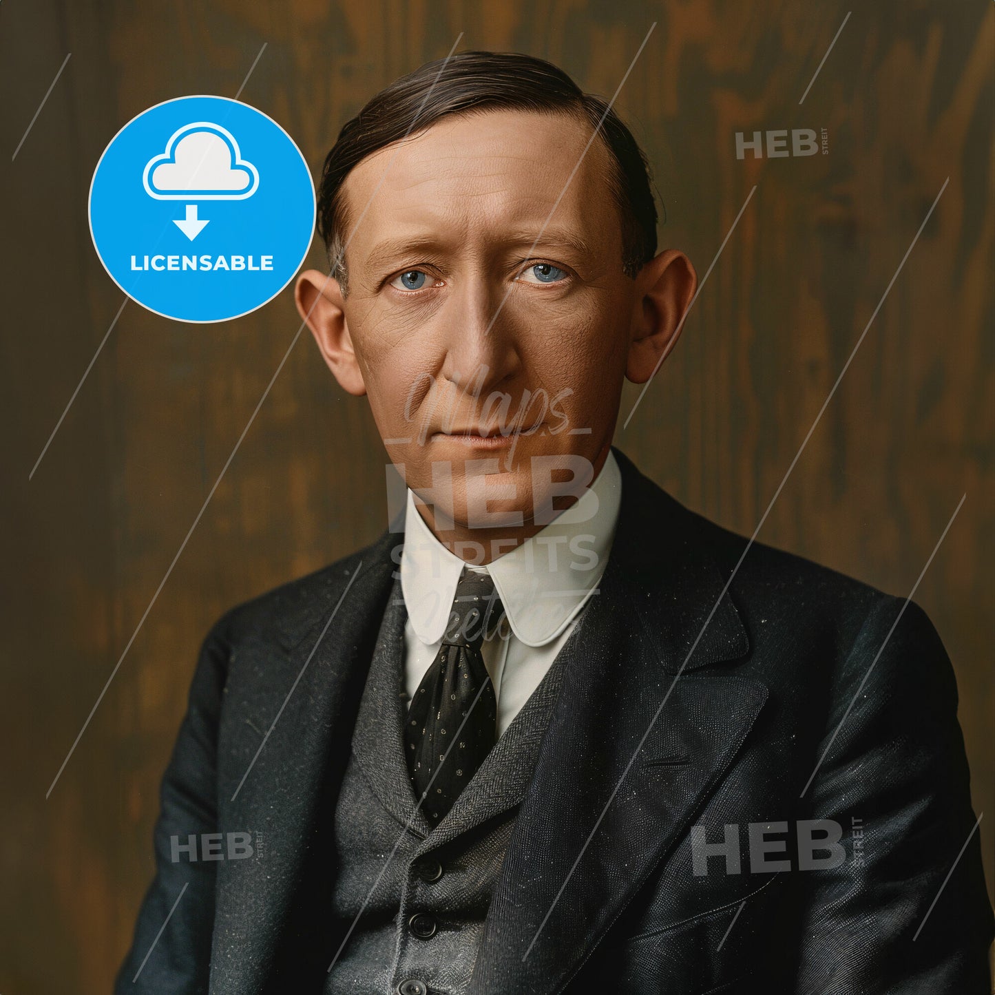 Guglielmo Marconi, 1874 - 1937, Italian inventor - A Man In A Suit