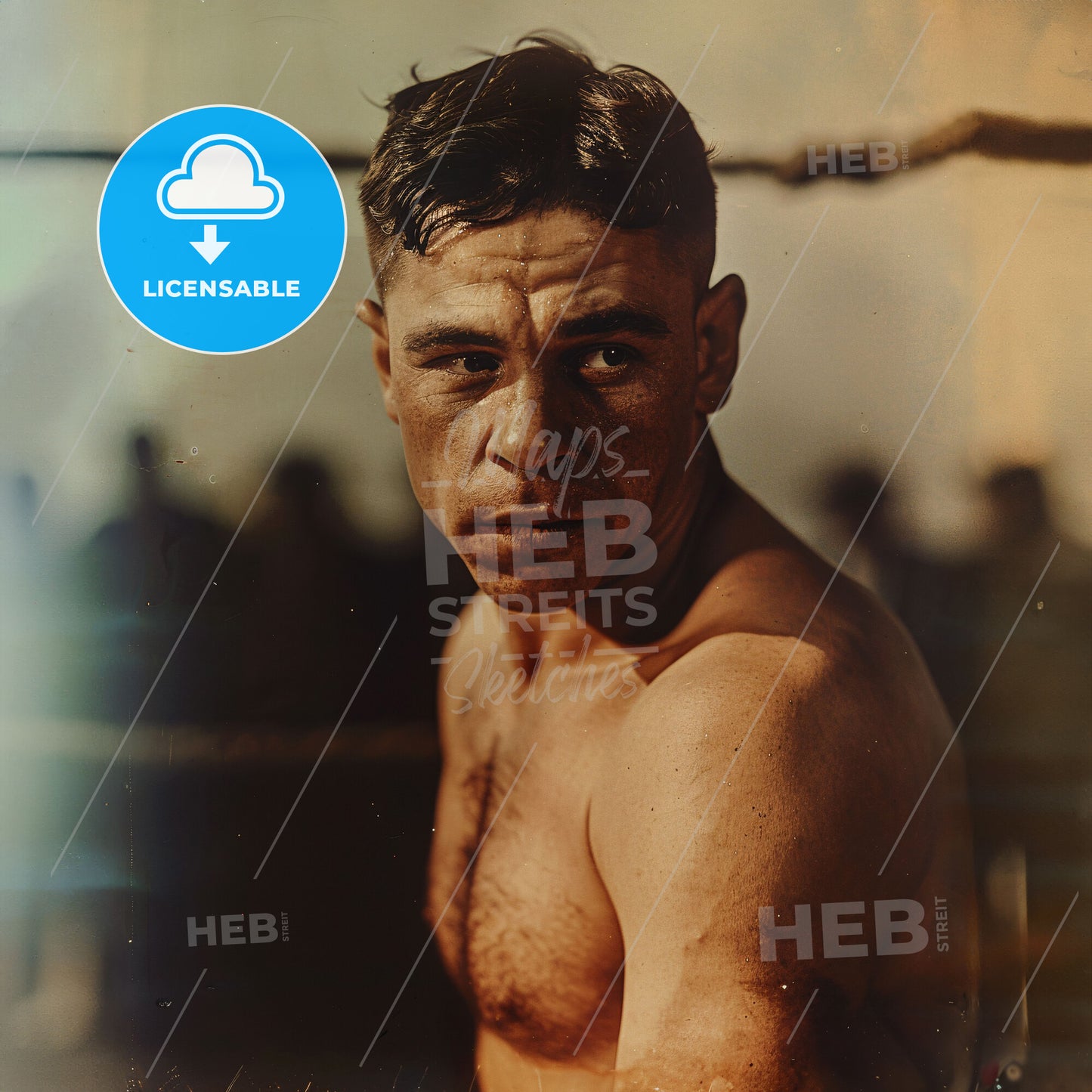 Harry Greb, 1894 - 1926, American middleweight boxer - A Man With No Shirt
