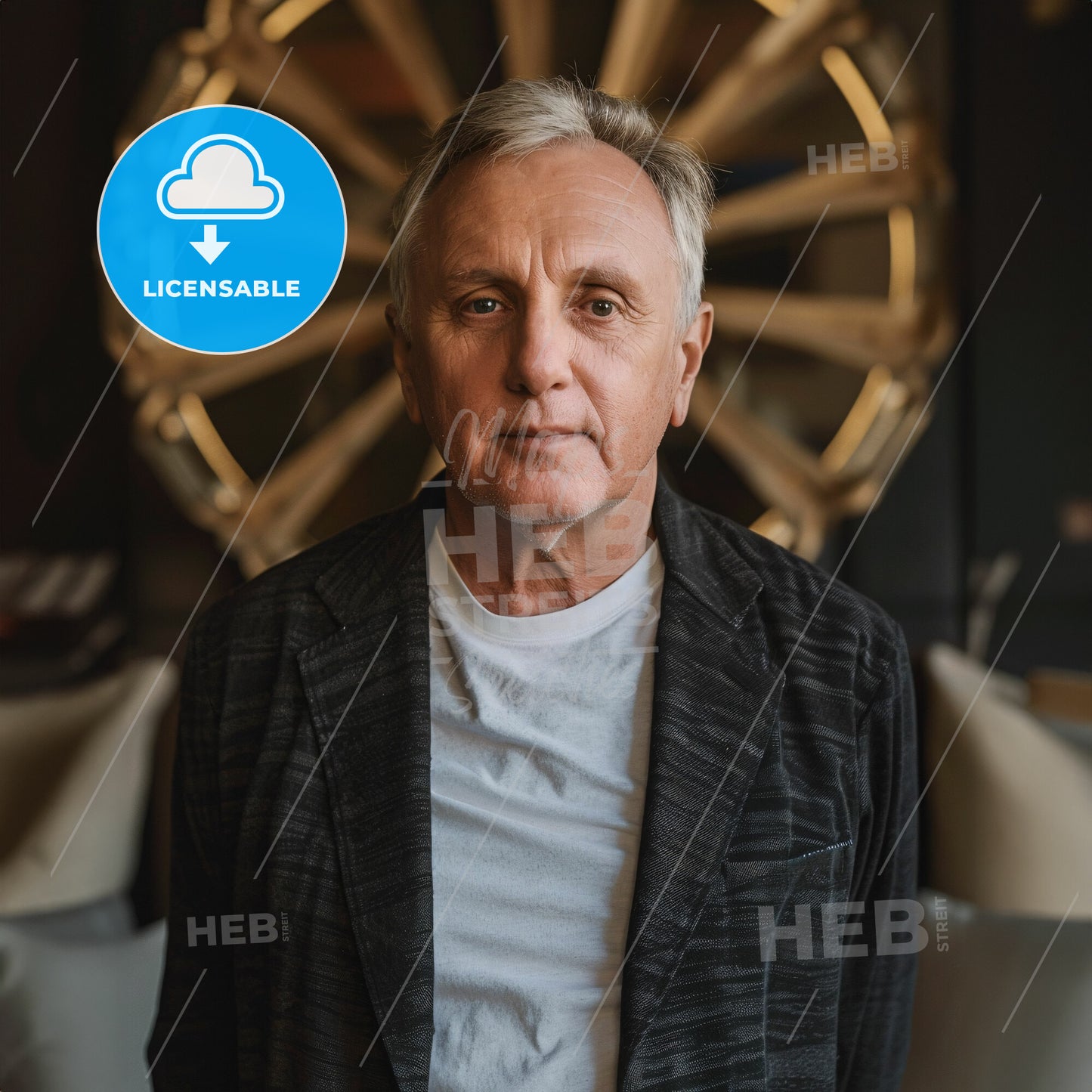 Ian Schrager, Born: 1946, American hotelier - A Man Standing In Front Of A Circular Object