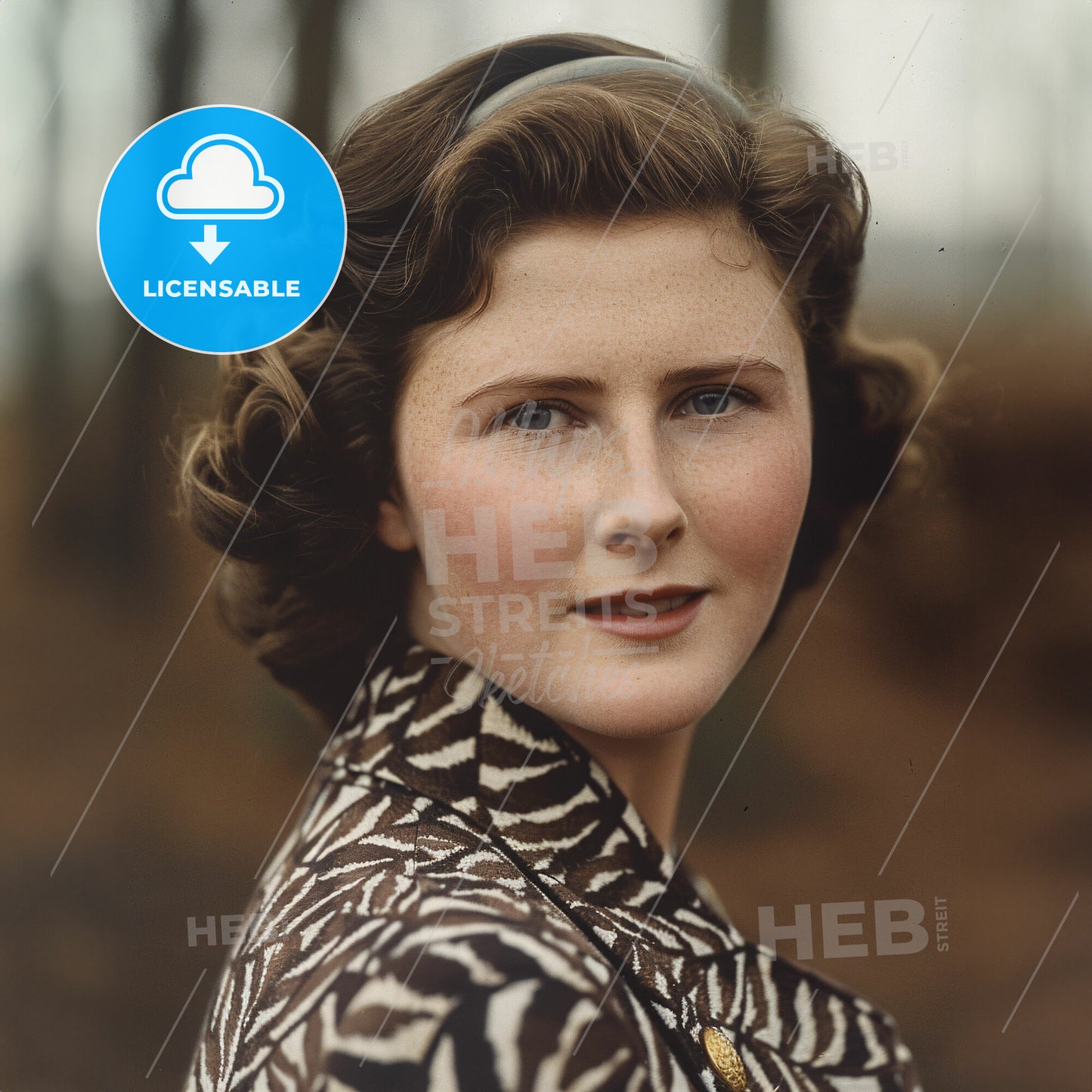 Pamela Churchill Harriman, 1920 - 1997, British-American socialite - A Woman With A Black And White Jacket