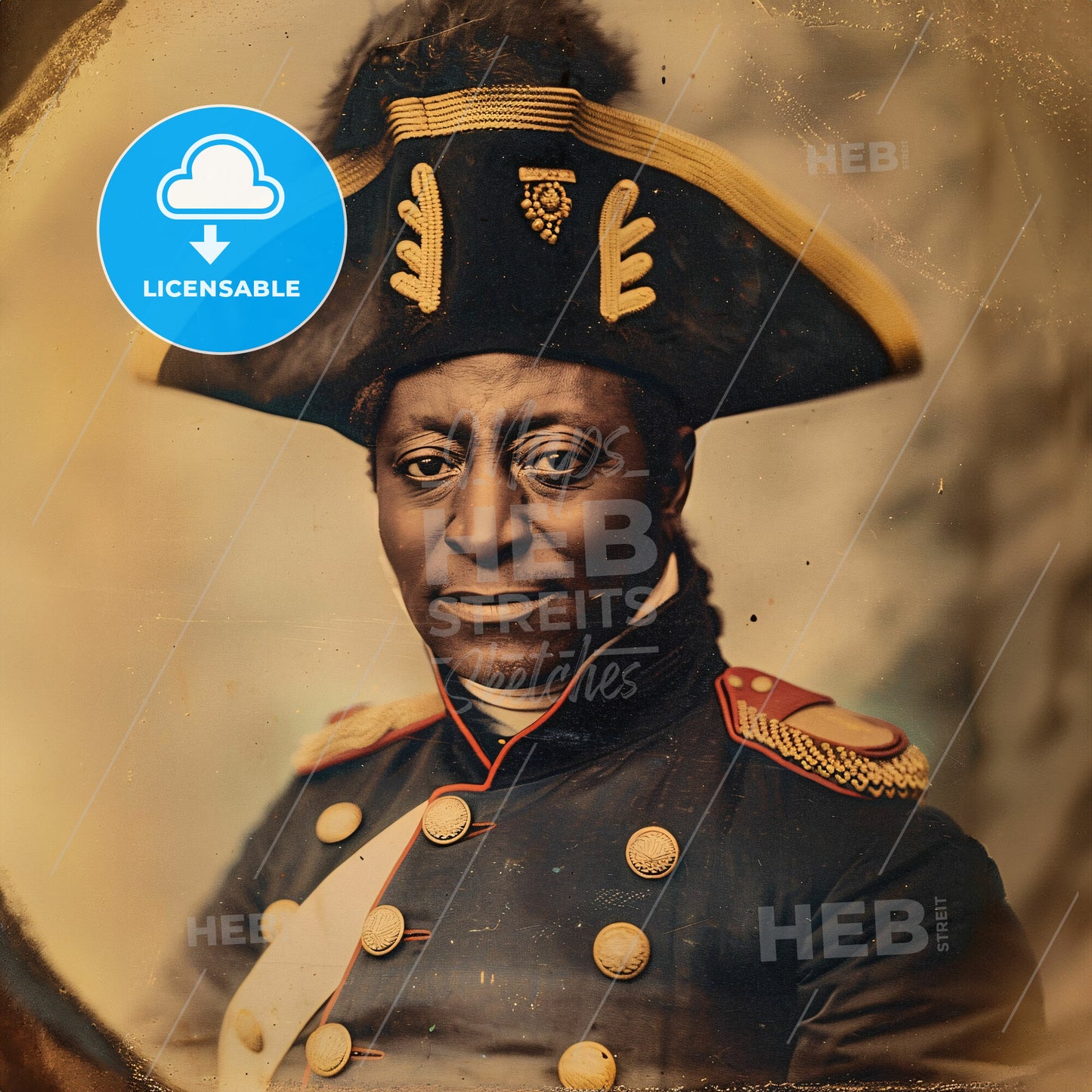 Toussaint Louverture, 1743 - 1803, Haitian revolutionary leader - A Man In A Military Uniform