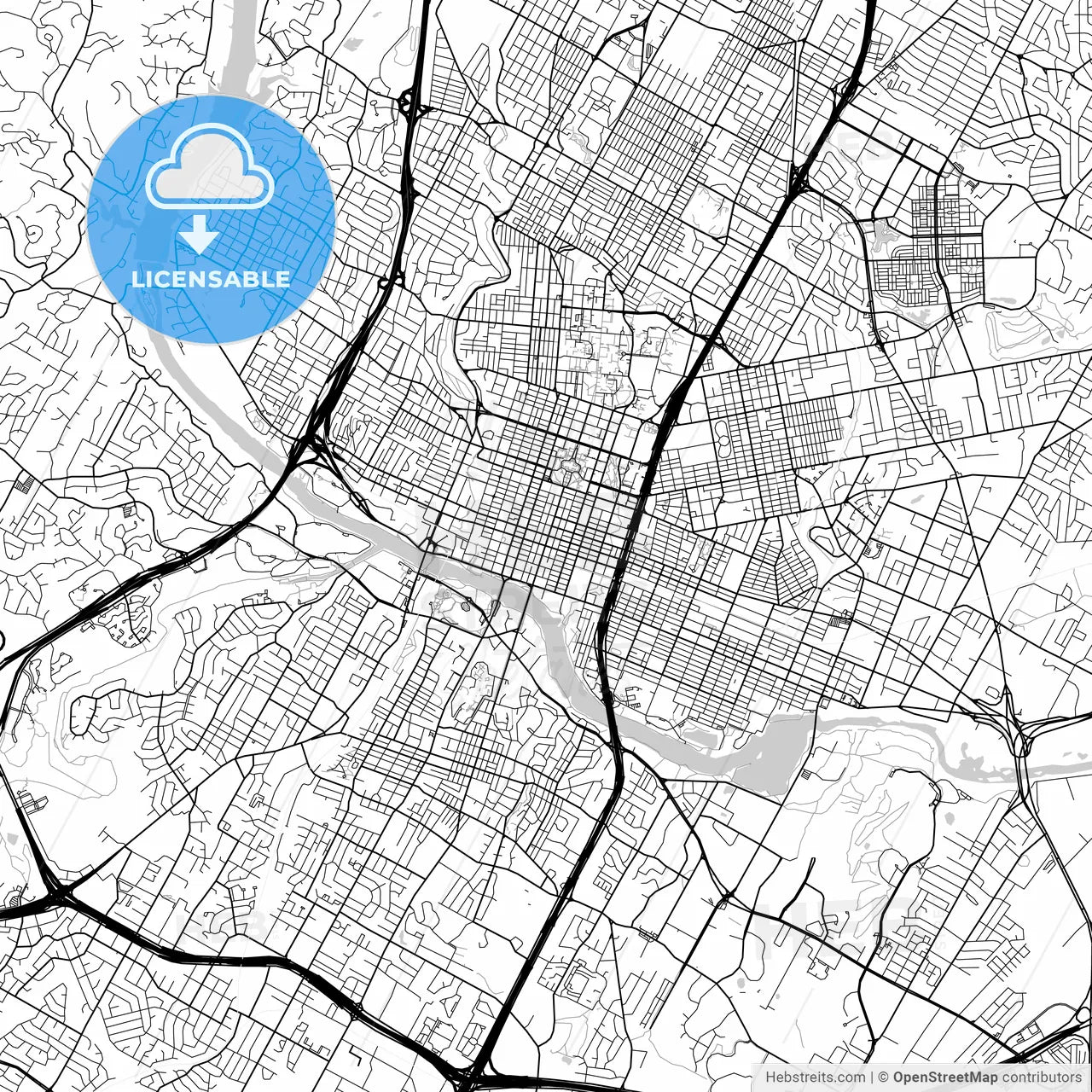 Map of Austin, Texas