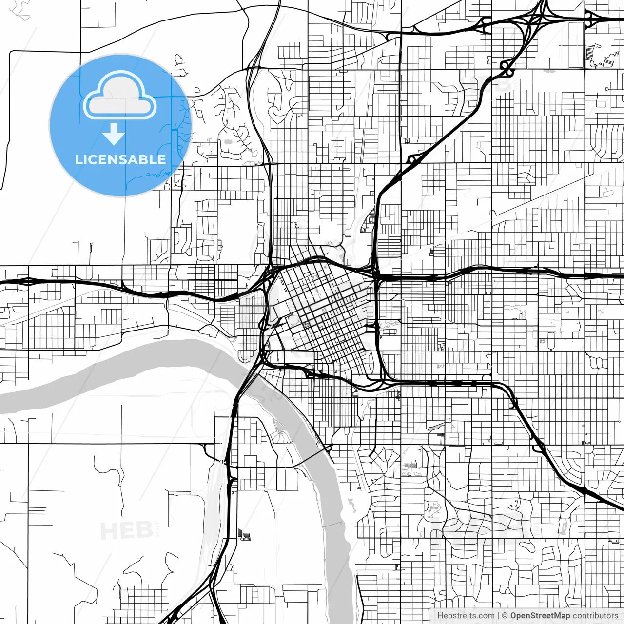 Map of Tulsa, Oklahoma