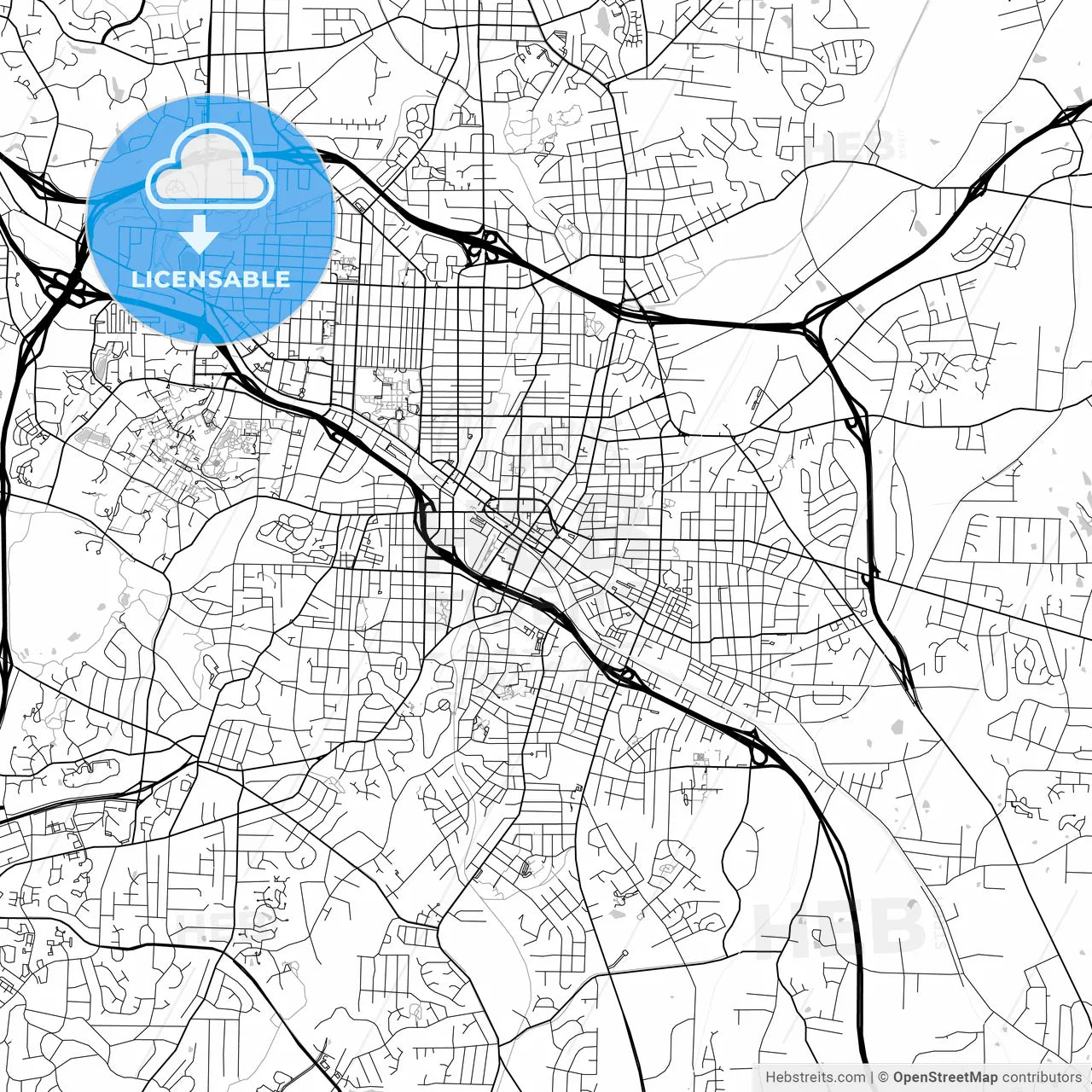 Map of Durham, North Carolina