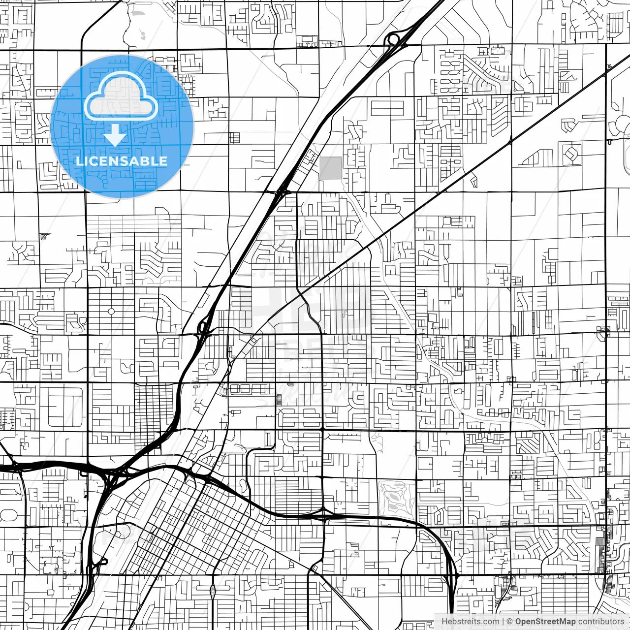 Map of North Las Vegas, Nevada