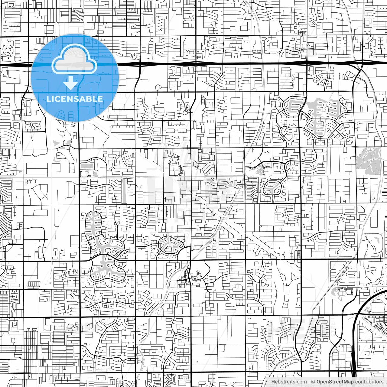 Map of Gilbert, Arizona