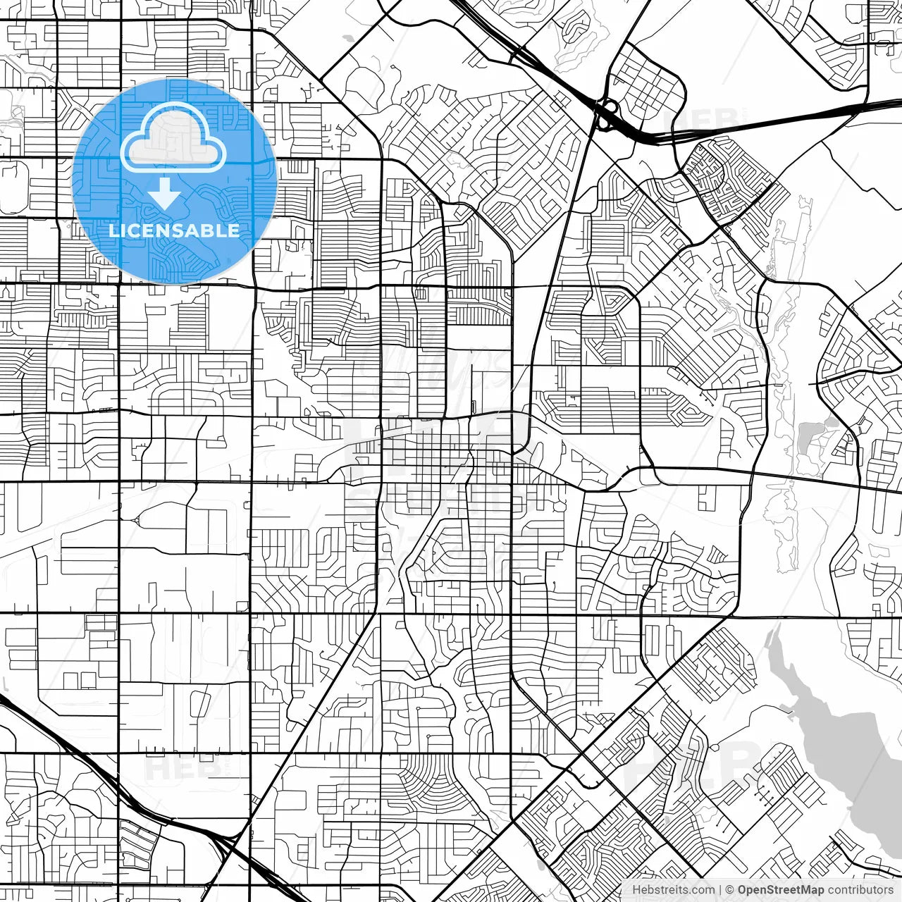Map of Garland, Texas