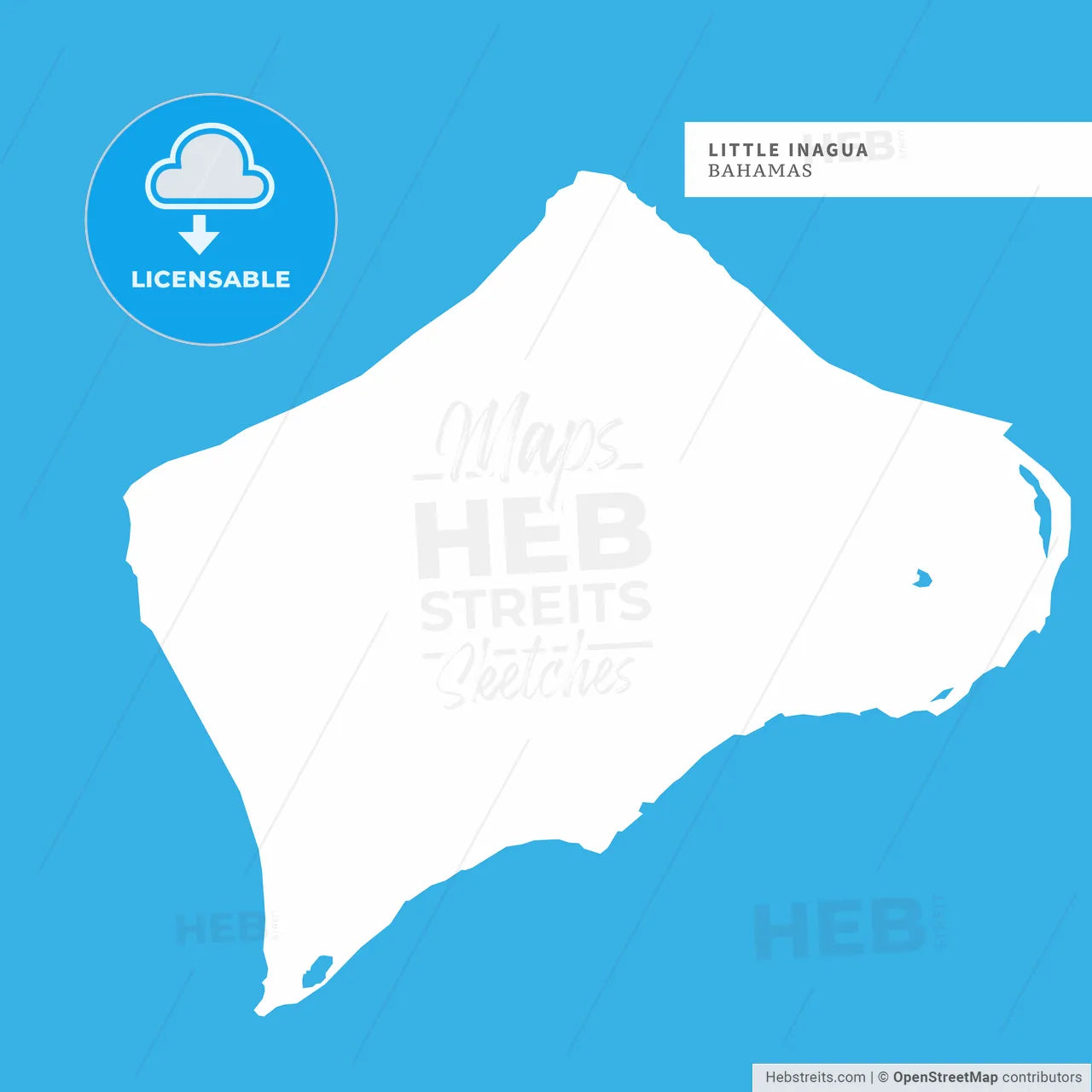 Map of Little Inagua Island