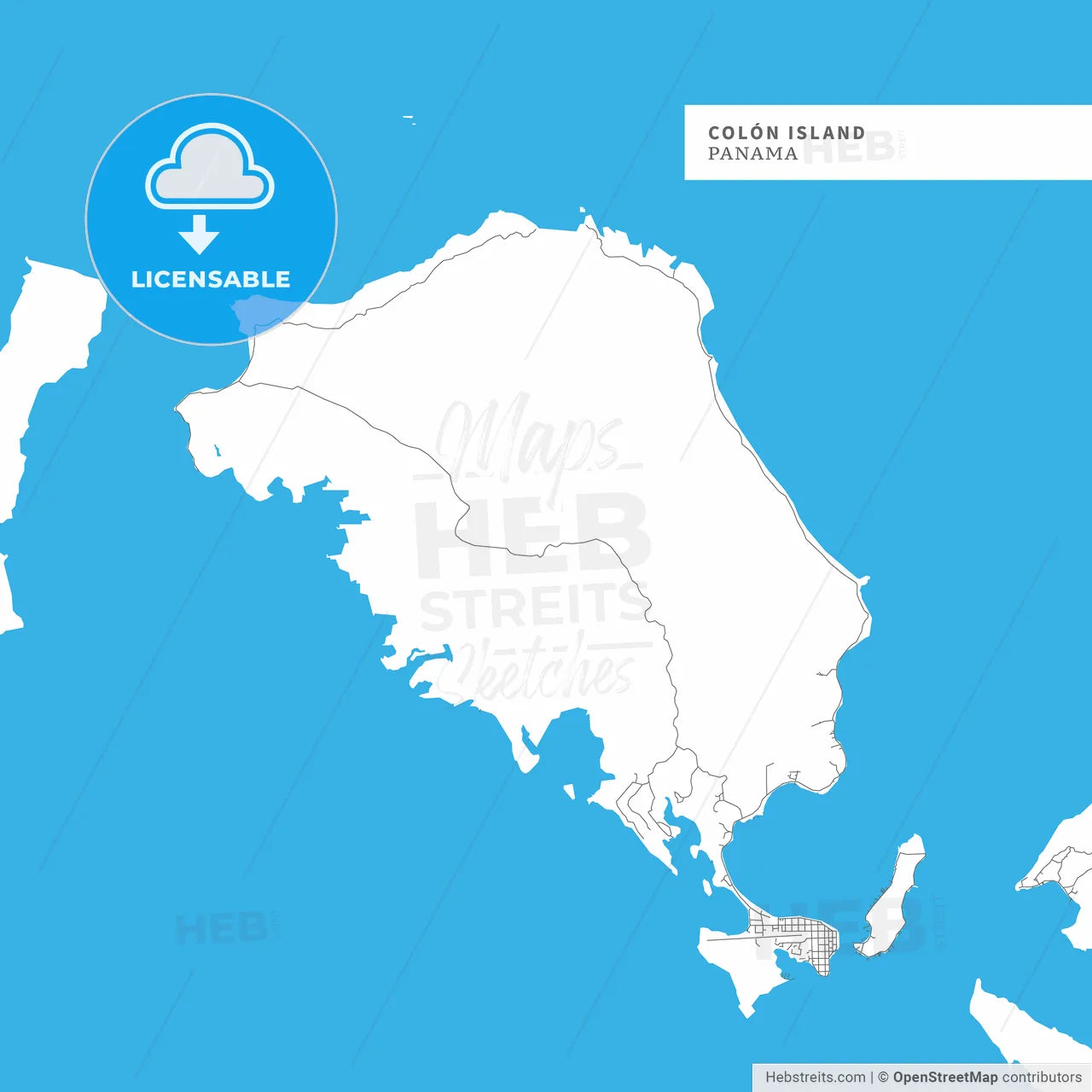 Map of Colon Island