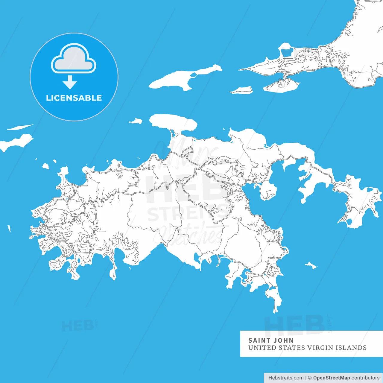 Map of Saint John Island