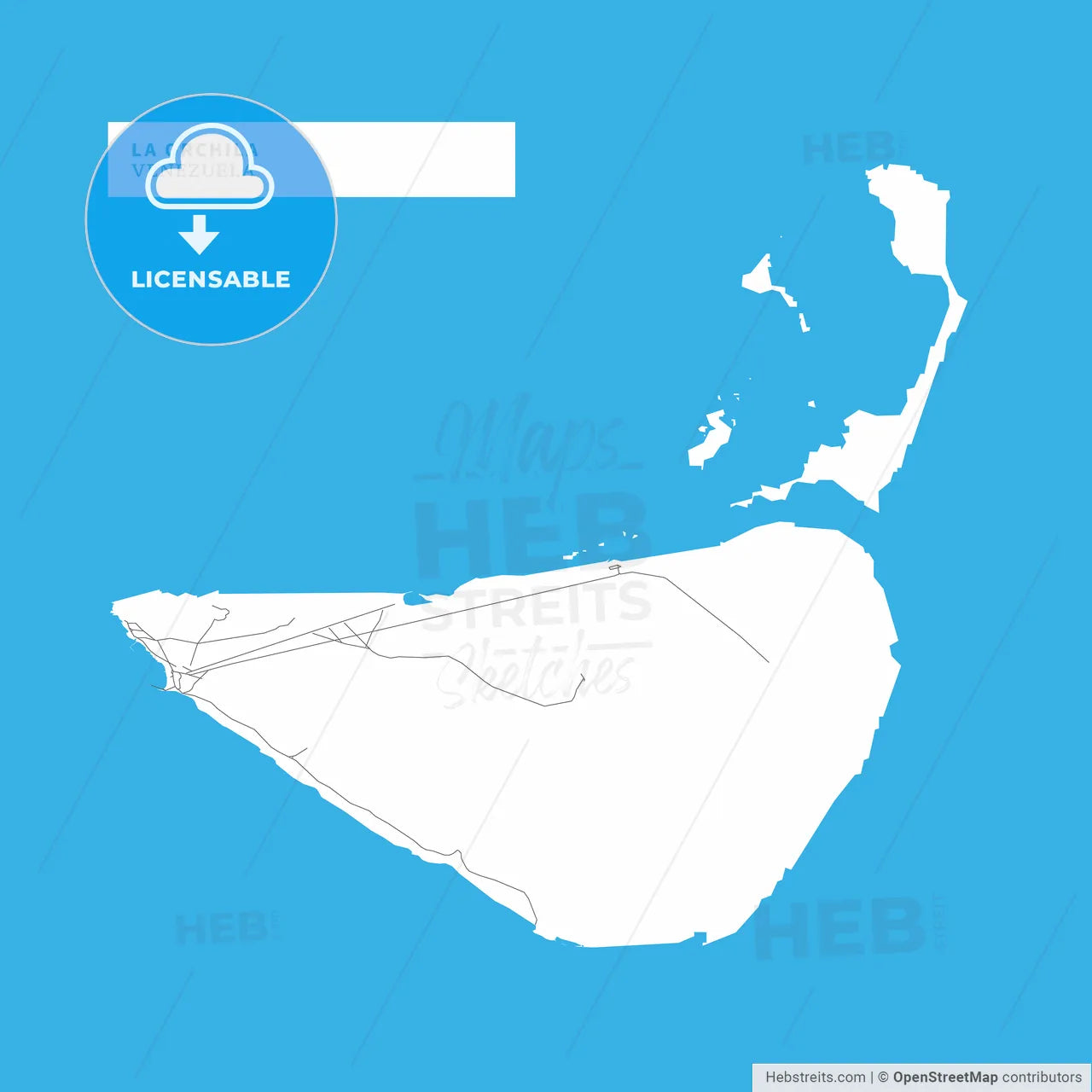 Map of La Orchila Island