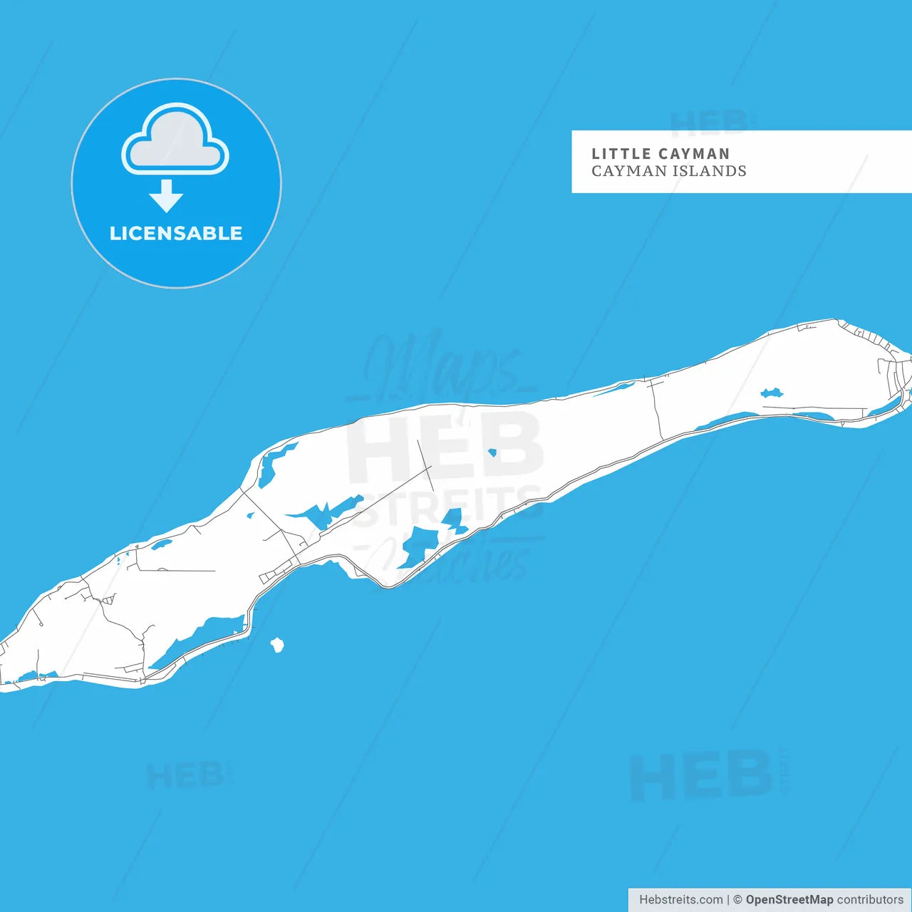 Map of Little Cayman Island