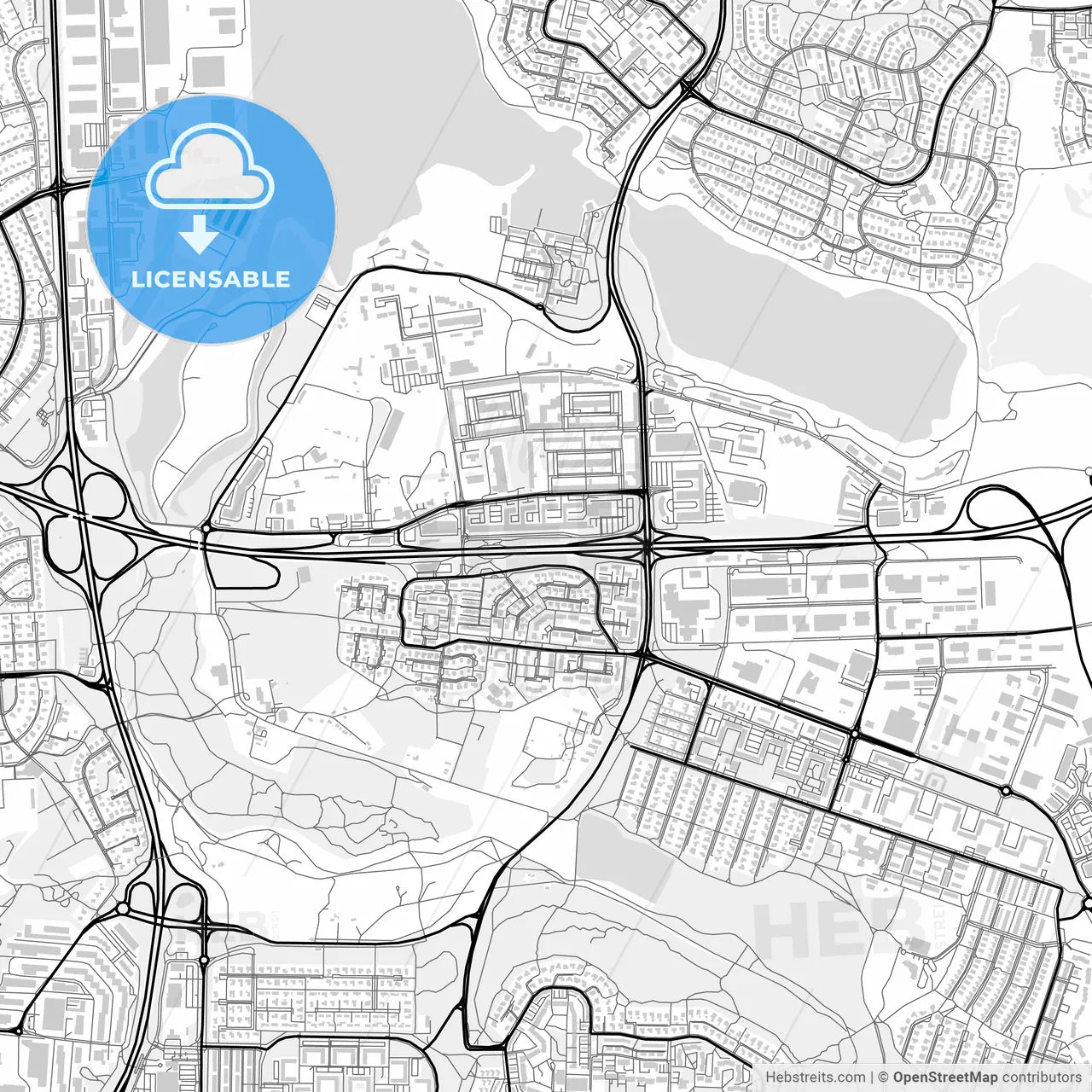 Downtown map of Reykjavík, Iceland