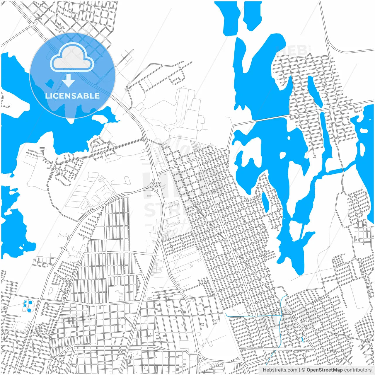 Miramar, Tamaulipas, Mexico, city map with high resolution roads.