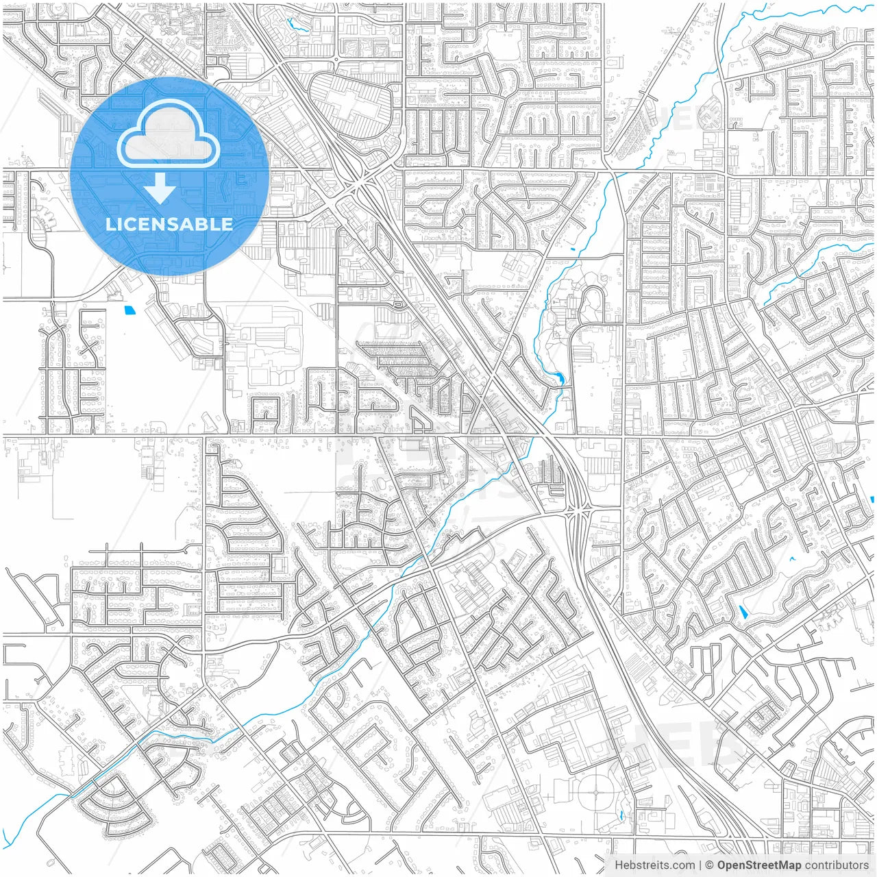 Layton, Utah, United States, city map with high resolution roads.