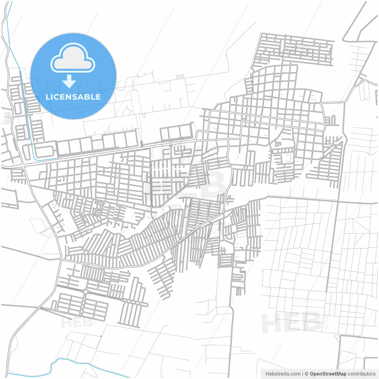 Palo Negro, Venezuela, city map with high resolution roads.