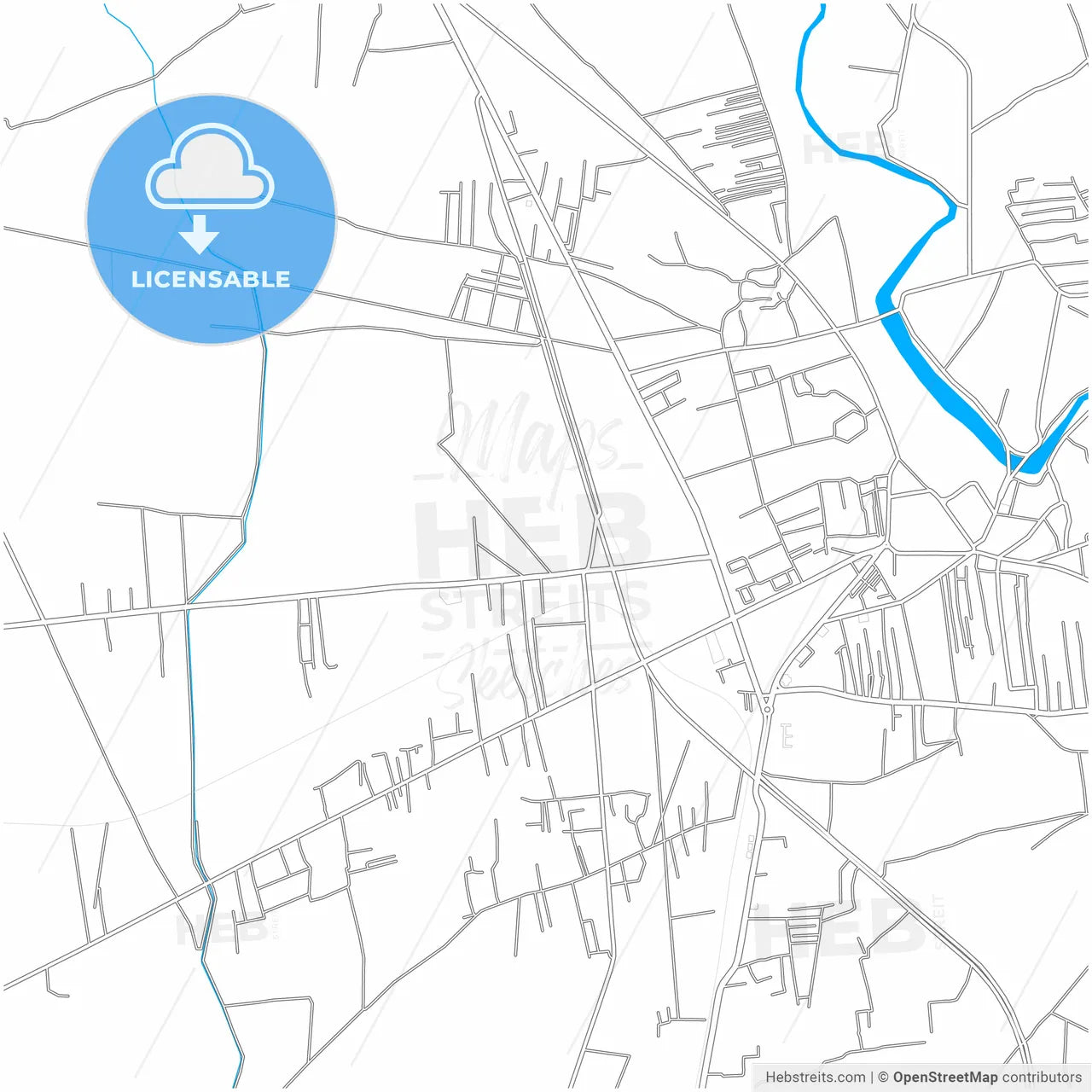 Mardan, Khyber Pakhtunkhwa, Pakistan, city map with high resolution roads.
