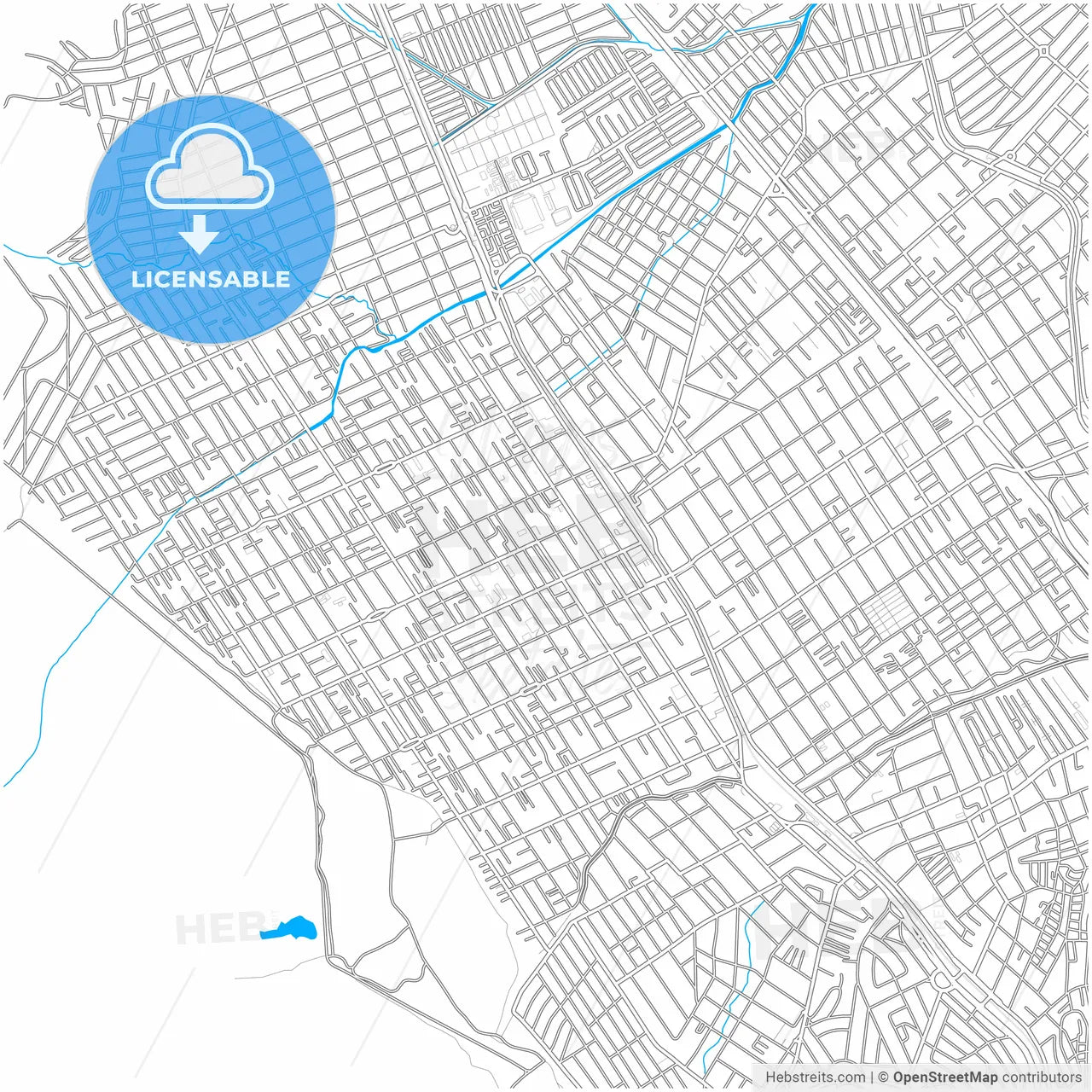 Nilopolis, Brazil, city map with high resolution roads.