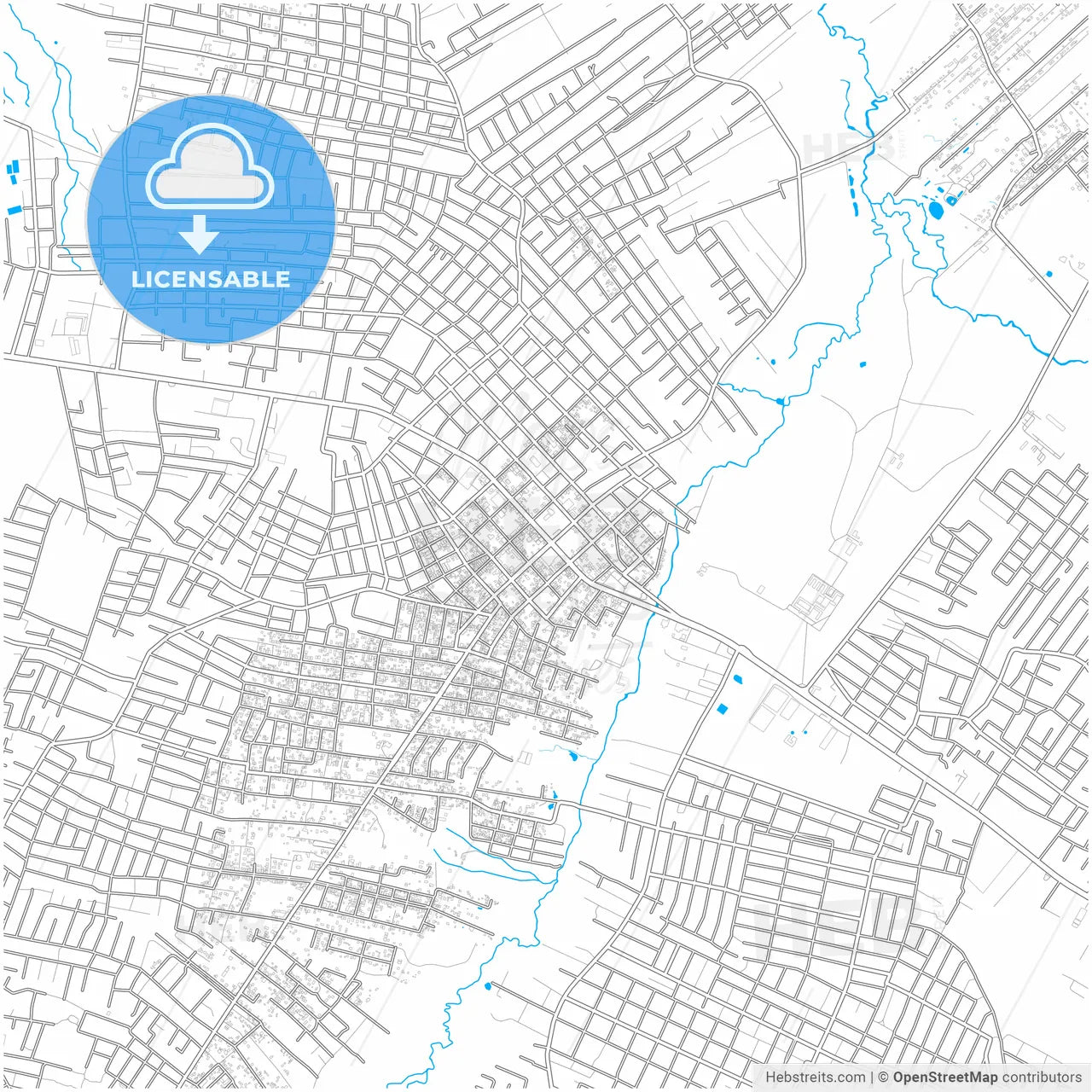 Capiata, Paraguay, city map with high resolution roads.
