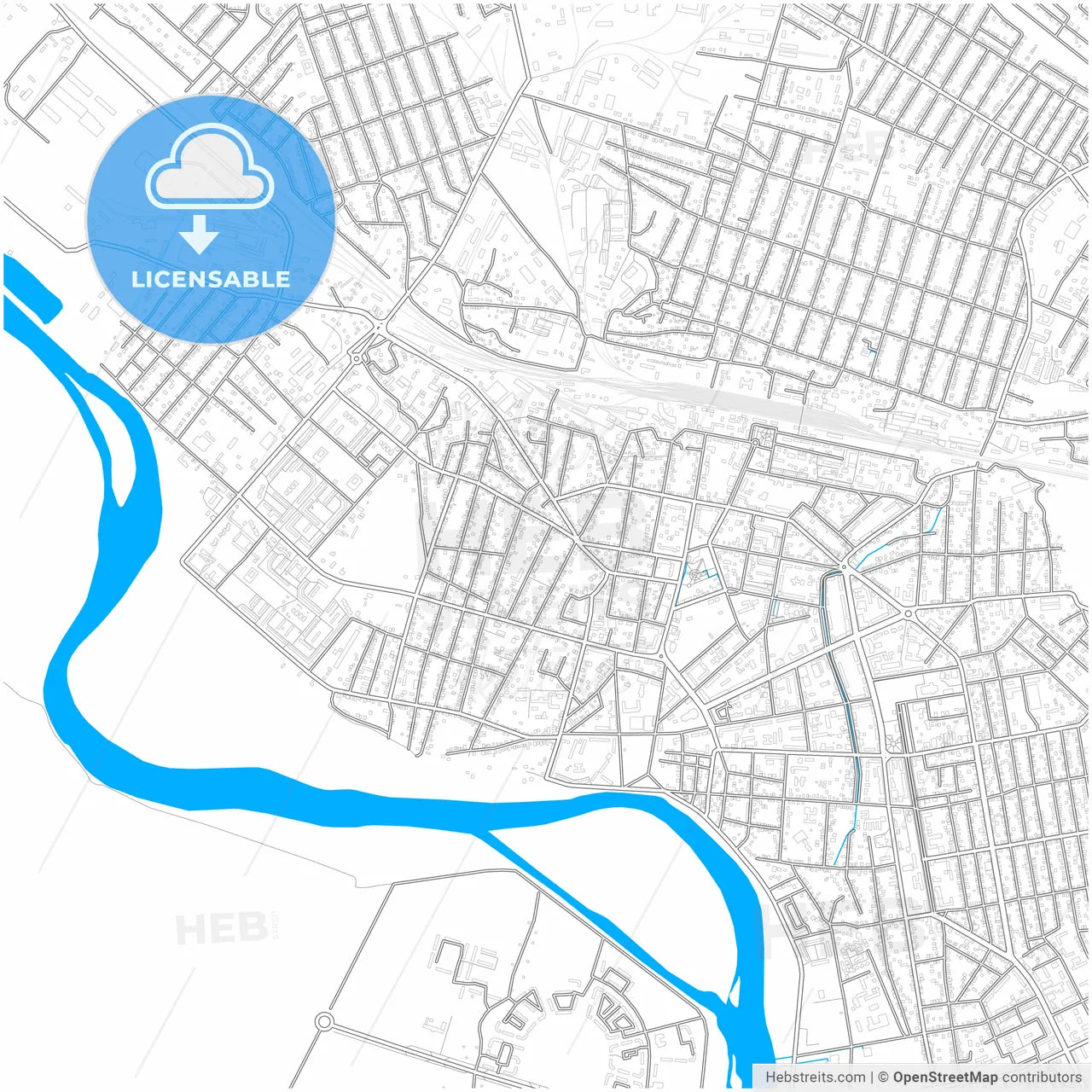 Kyzylorda, Kyzylorda Province, Kazakhstan, city map with high resolution roads.