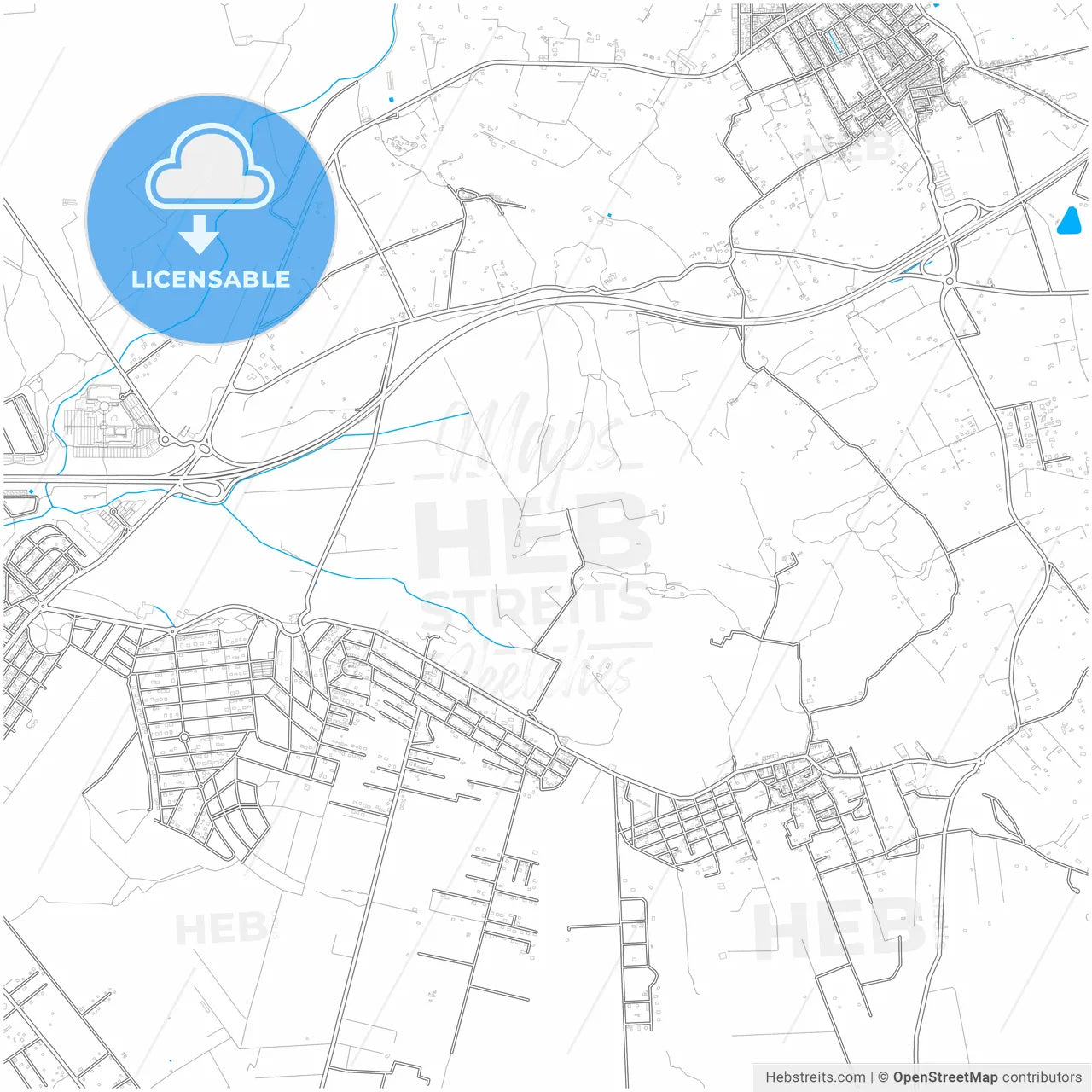Marratxí, 7141, Spain, city map with high resolution roads.