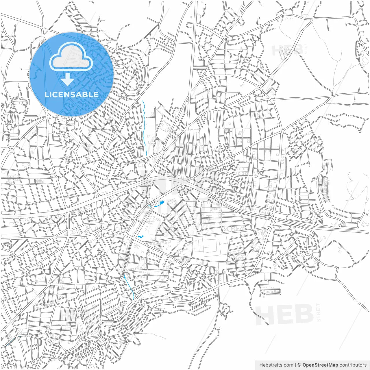 Malatya, Malatya, Turkey, city map with high resolution roads.