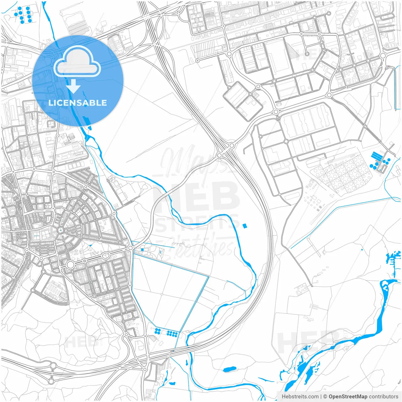 San Fernando de Henares, 28830, Spain, city map with high resolution roads.