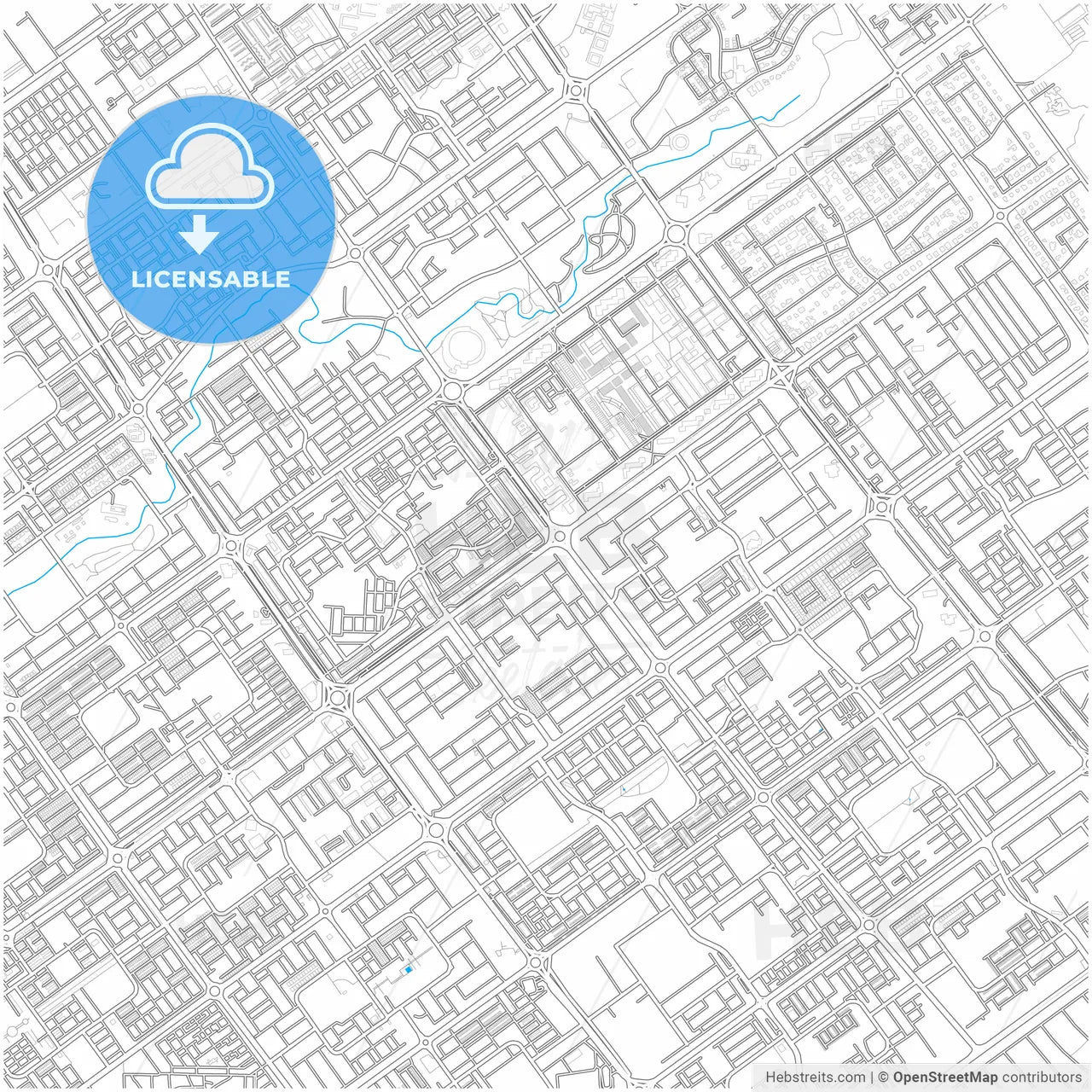 Chandigarh, Chandigarh, India, city map with high resolution roads.