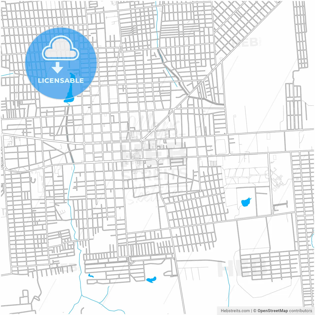 Castanhal, Brazil, city map with high resolution roads.