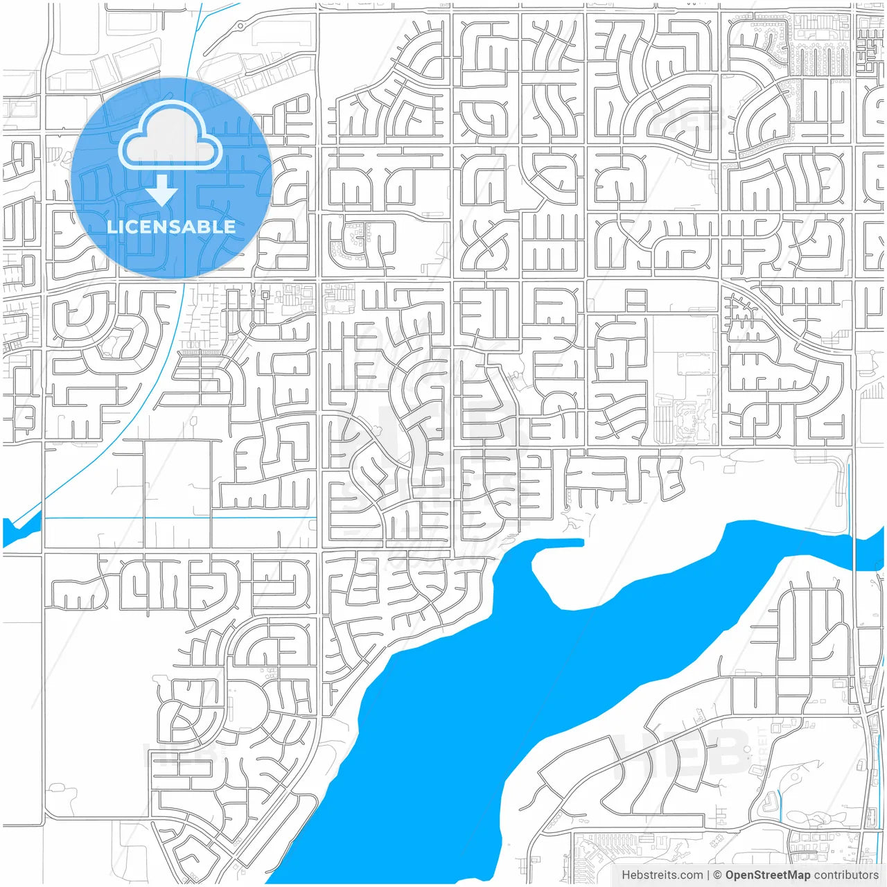 Eastvale, California, United States, city map with high resolution roads.
