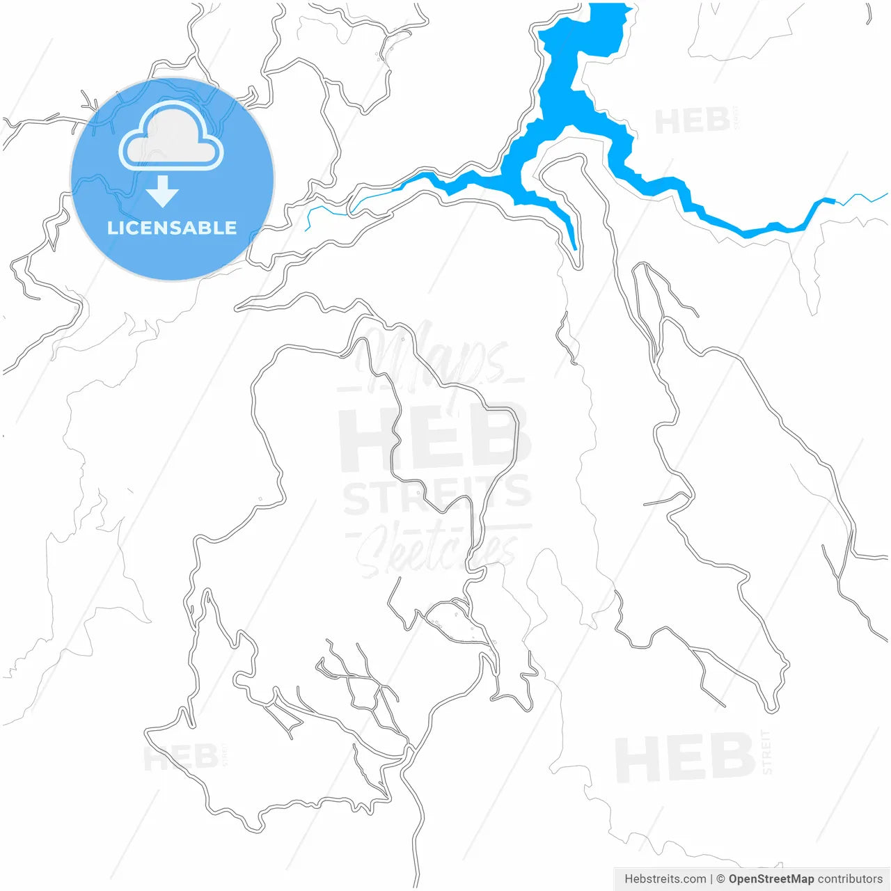 Başiskele, Kocaeli, Turkey, city map with high resolution roads.