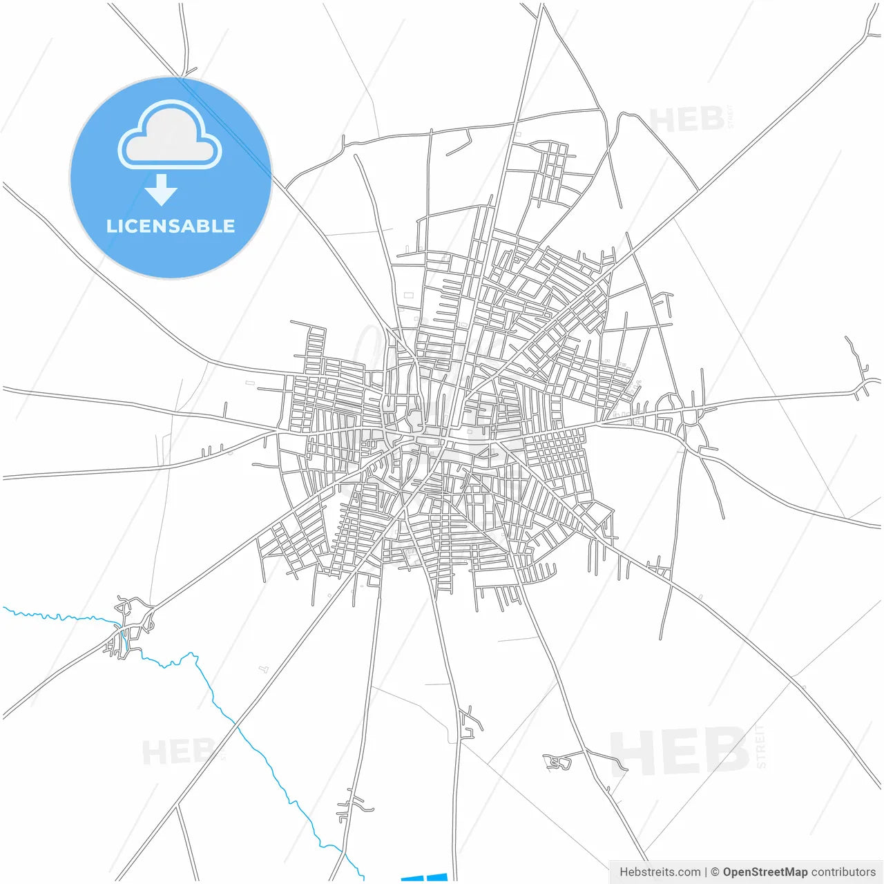 Suruç, Şanlıurfa, Turkey, city map with high resolution roads.