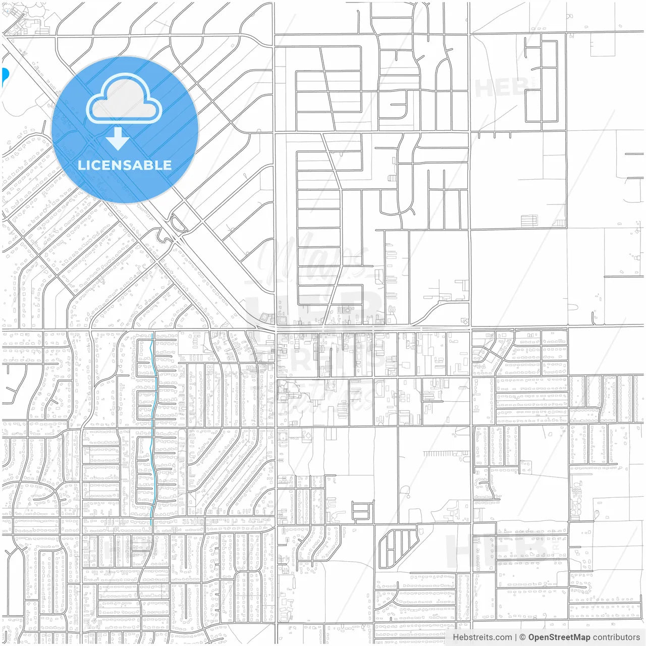 Apple Valley, California, United States, city map with high resolution roads.