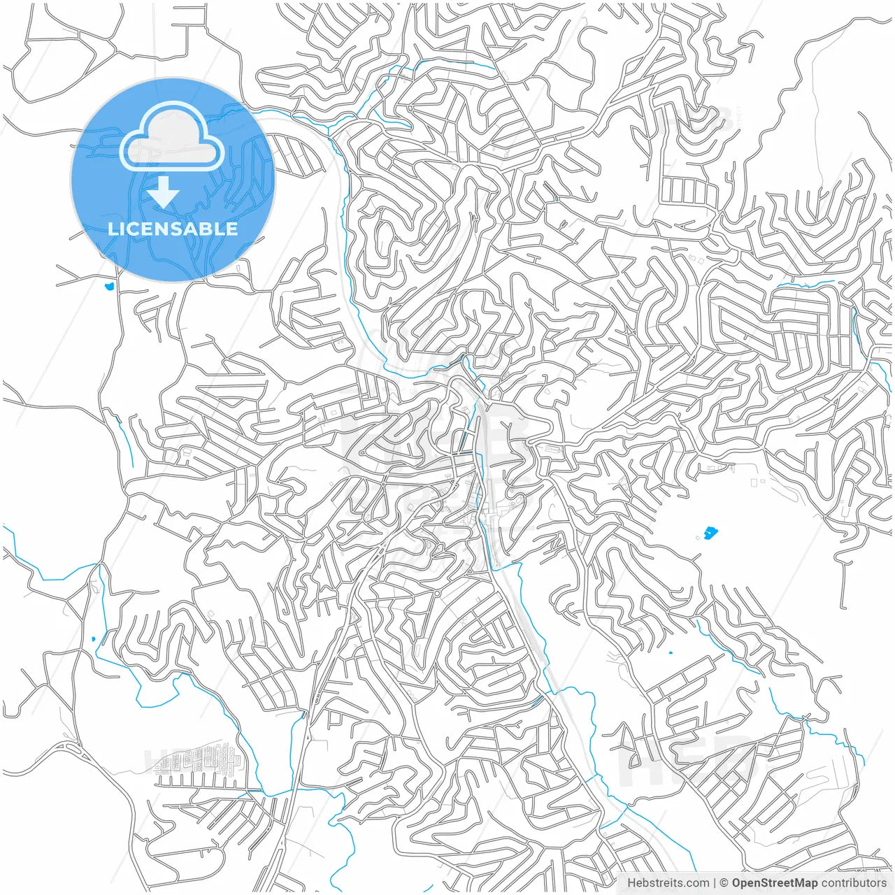 Francisco Morato, Brazil, city map with high resolution roads.