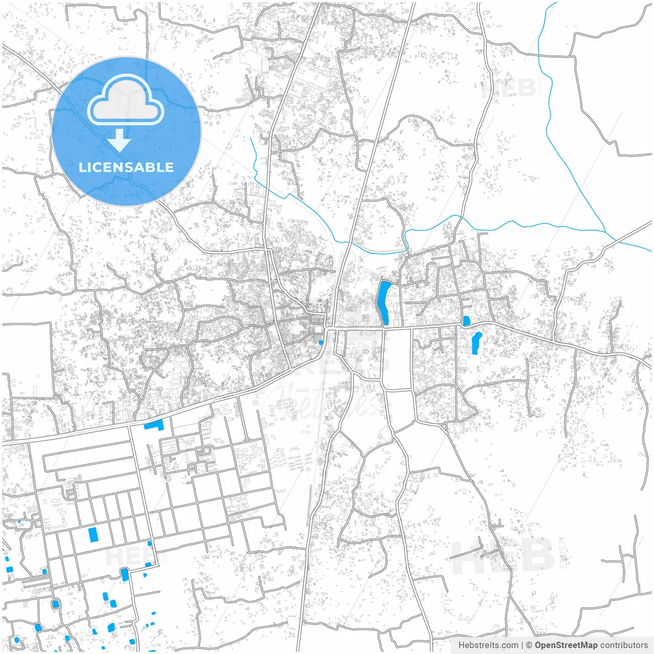 Gazipur, Gazipur, Bangladesh, city map with high resolution roads.