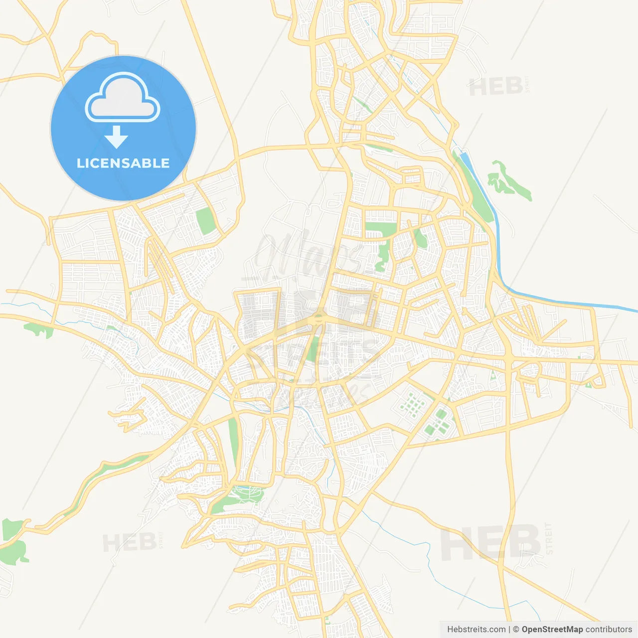 Sanliurfa, Turkey Vector Map - Classic Colors