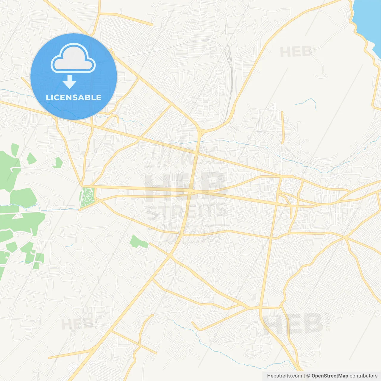 Van, Turkey Vector Map - Classic Colors