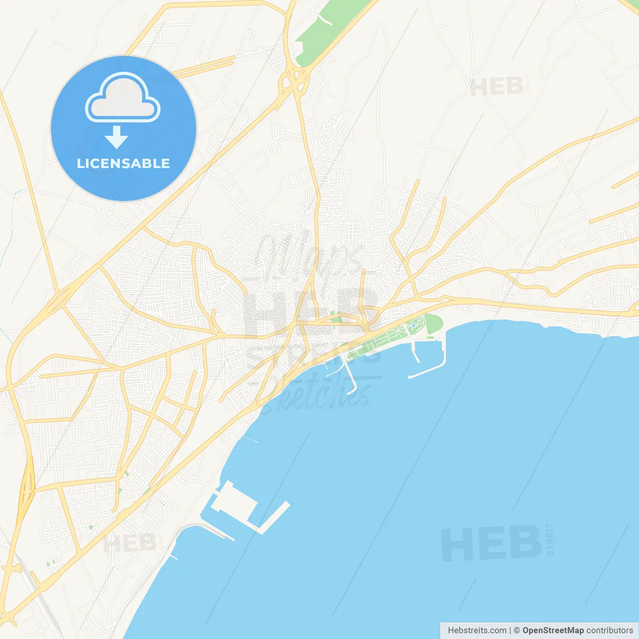 Tekirdag, Turkey Vector Map - Classic Colors