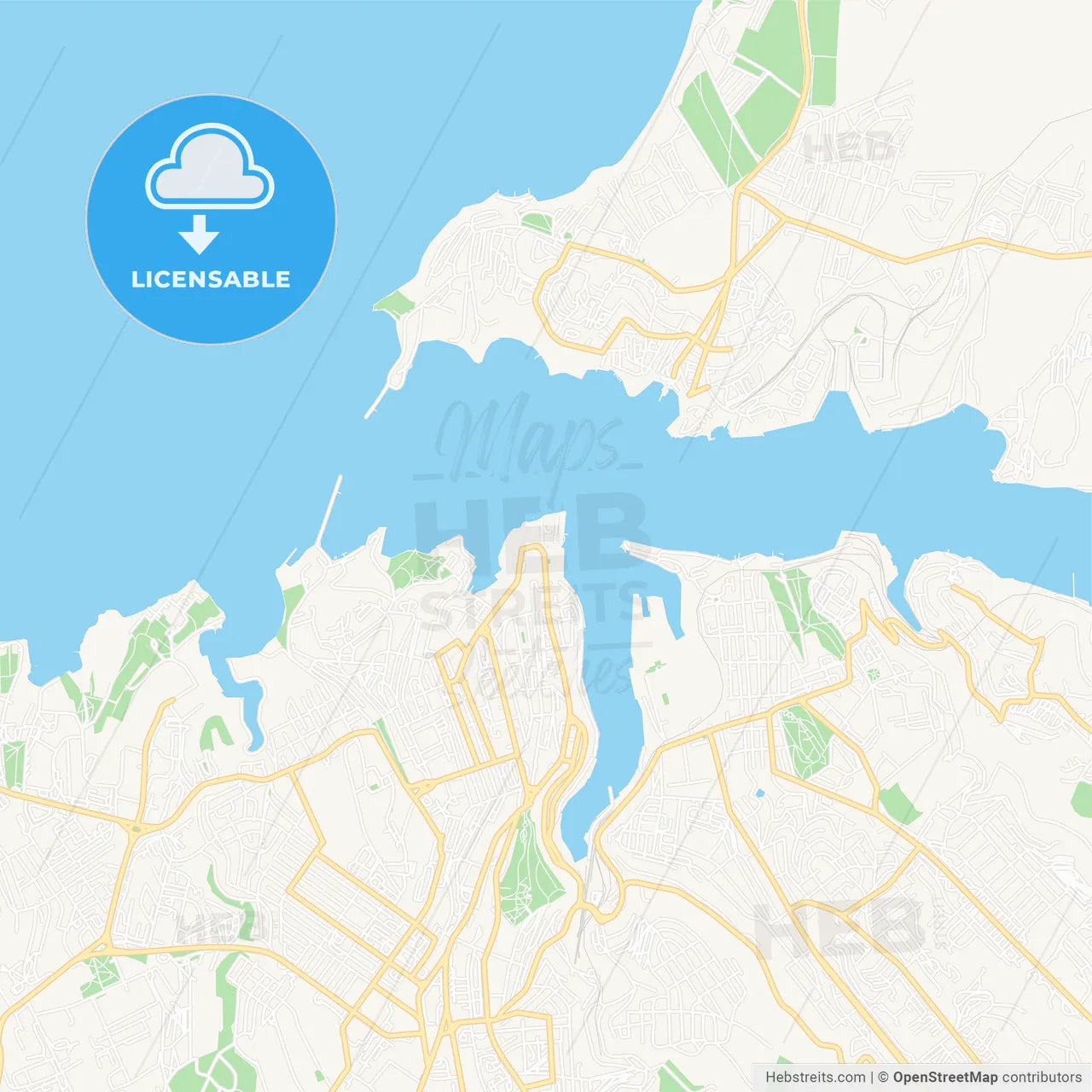 Sevastopol, Ukraine Vector Map - Classic Colors