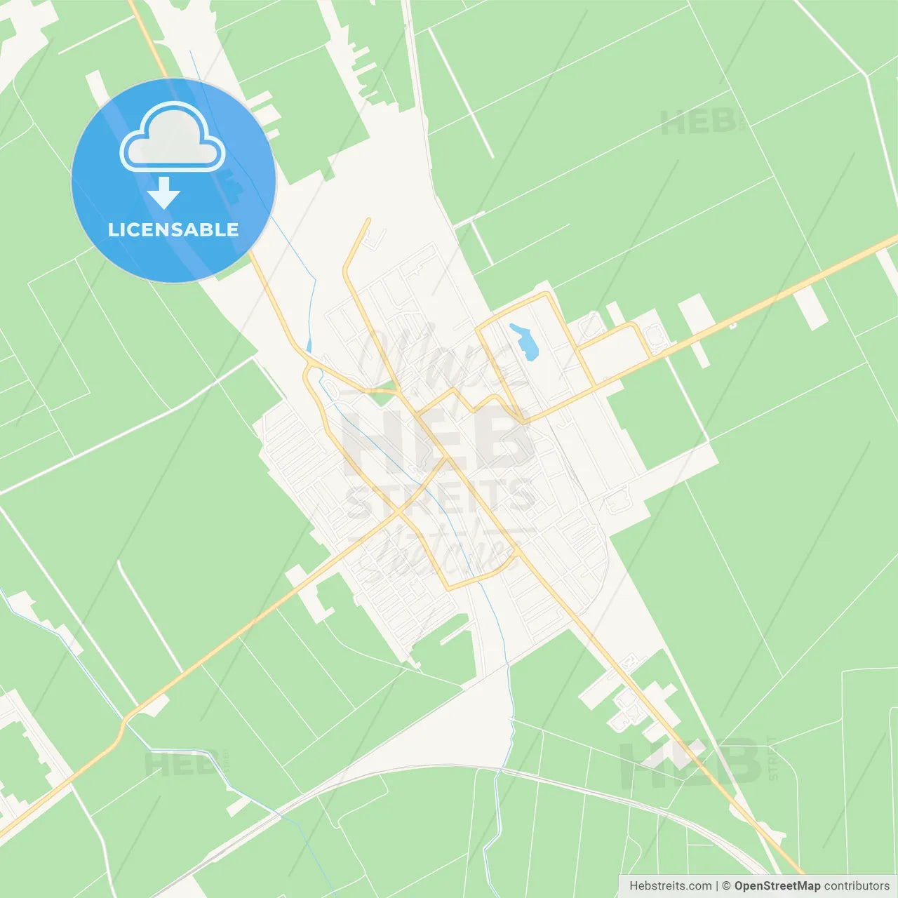 Indija, Serbia Vector Map - Classic Colors