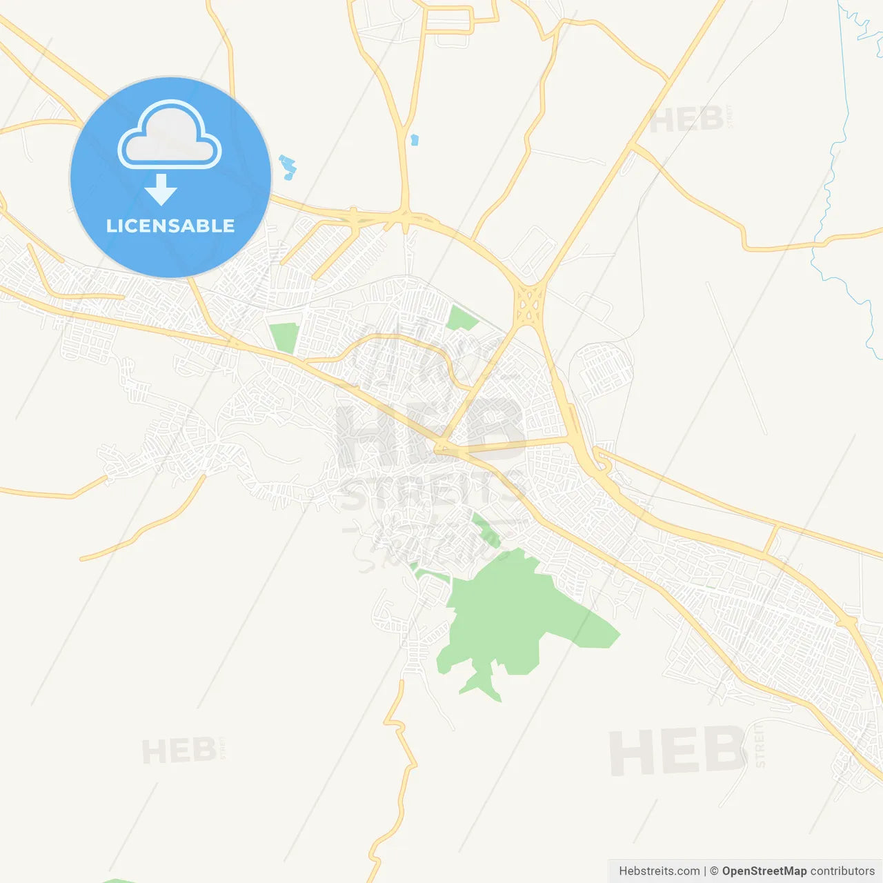 Kutahya, Turkey Vector Map - Classic Colors