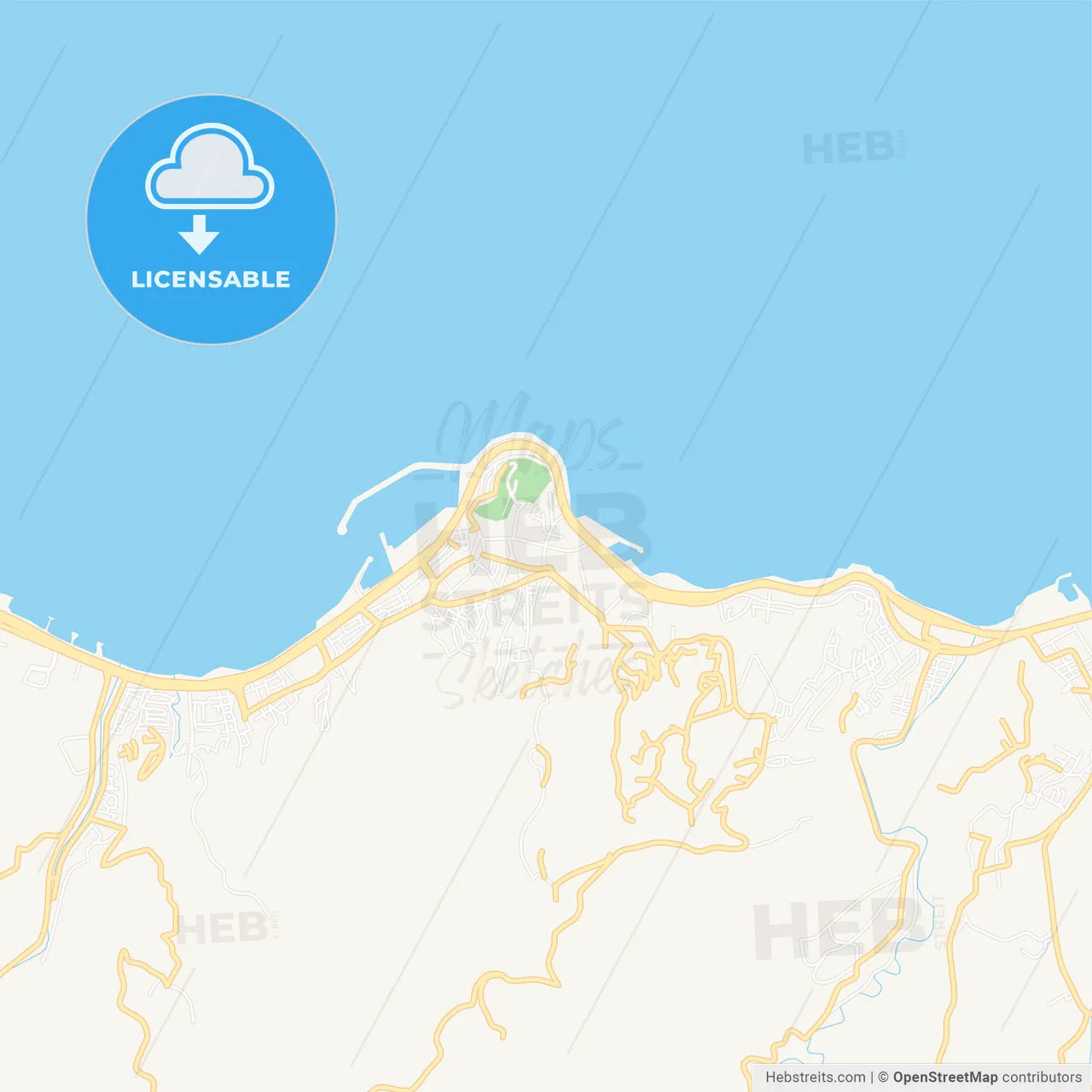 Giresun, Turkey Vector Map - Classic Colors