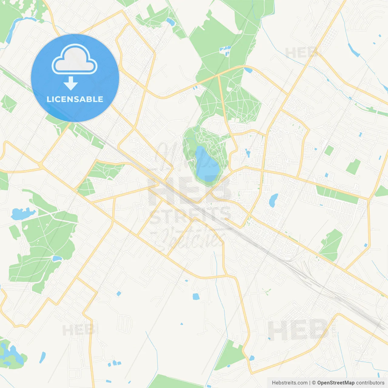 Ramenskoye, Russia Vector Map - Classic Colors